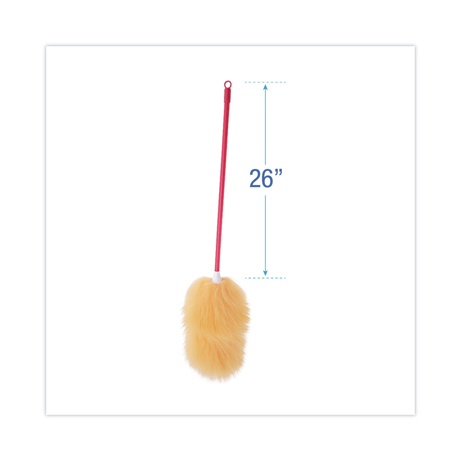 Boardwalk® Lambswool Duster, 26" Plastic Handle