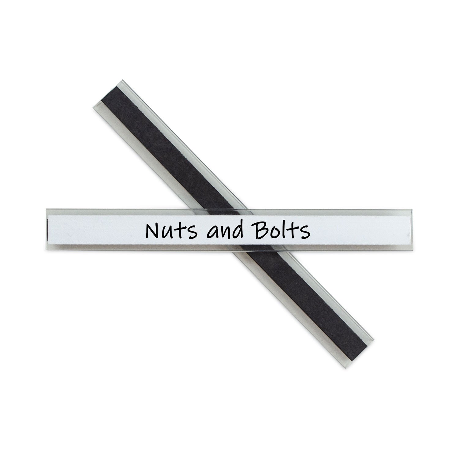 Clear Magnetic Label Holders | 6" Strips, 10-Pack