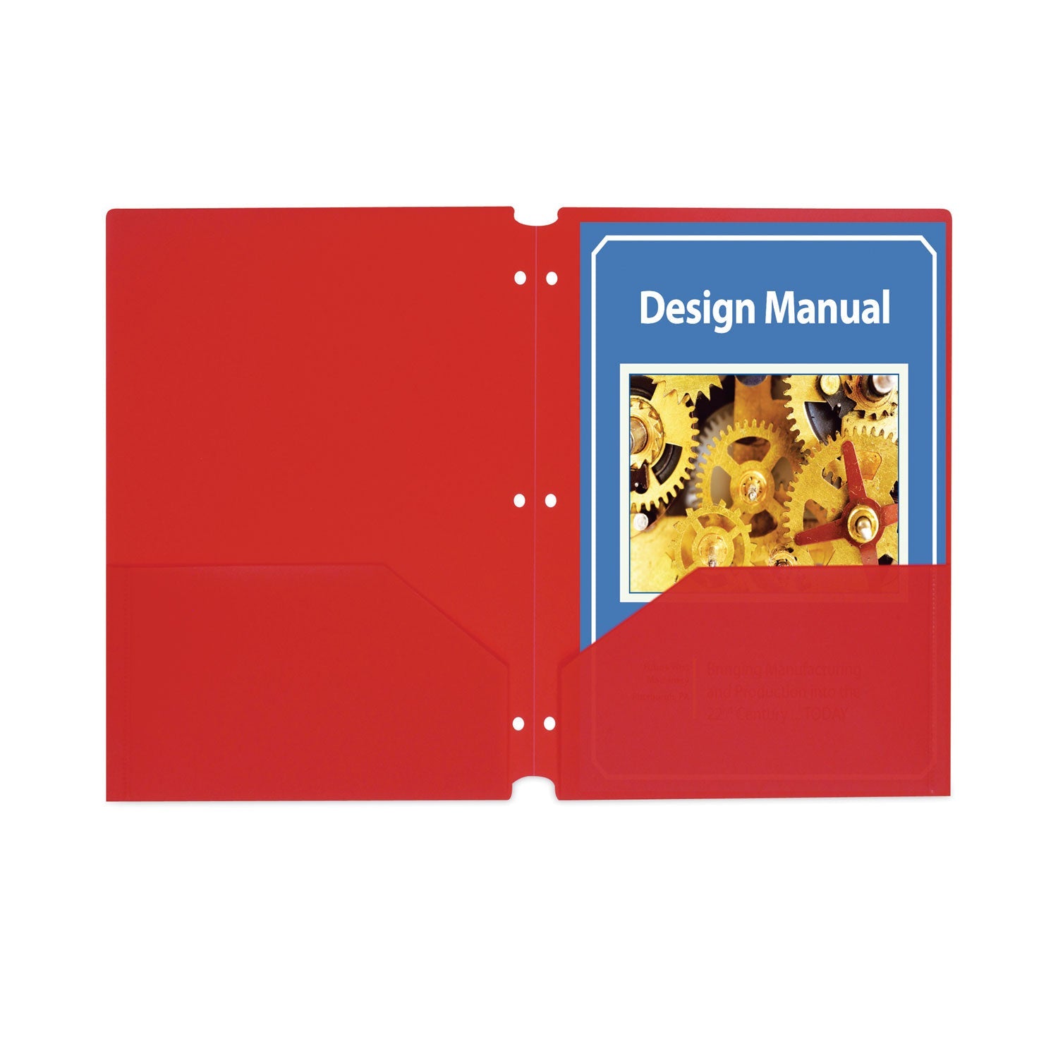Two-Pocket Heavyweight Poly Folder | Red, 25/Box