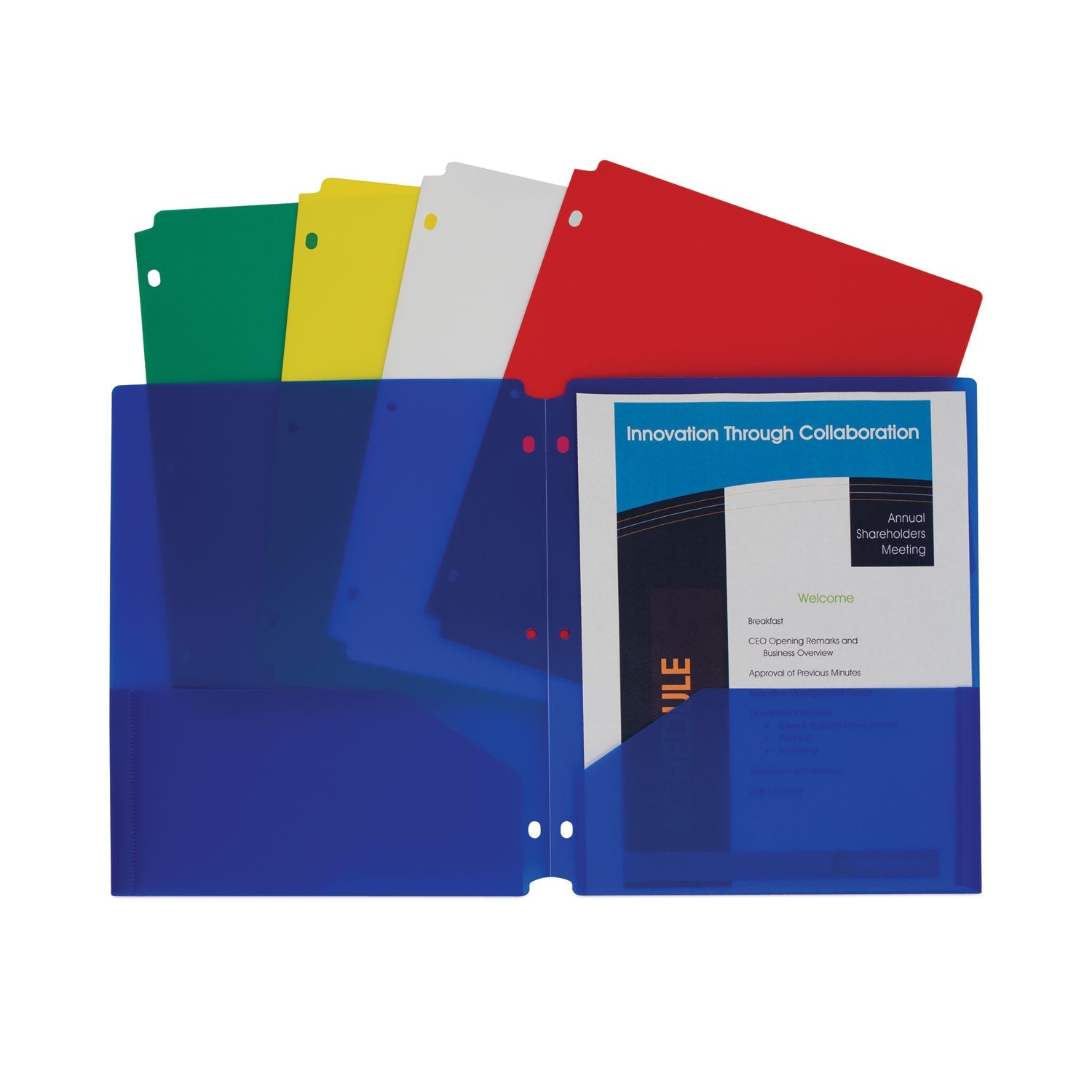 Heavyweight Poly Portfolio | 3-Hole, Assorted