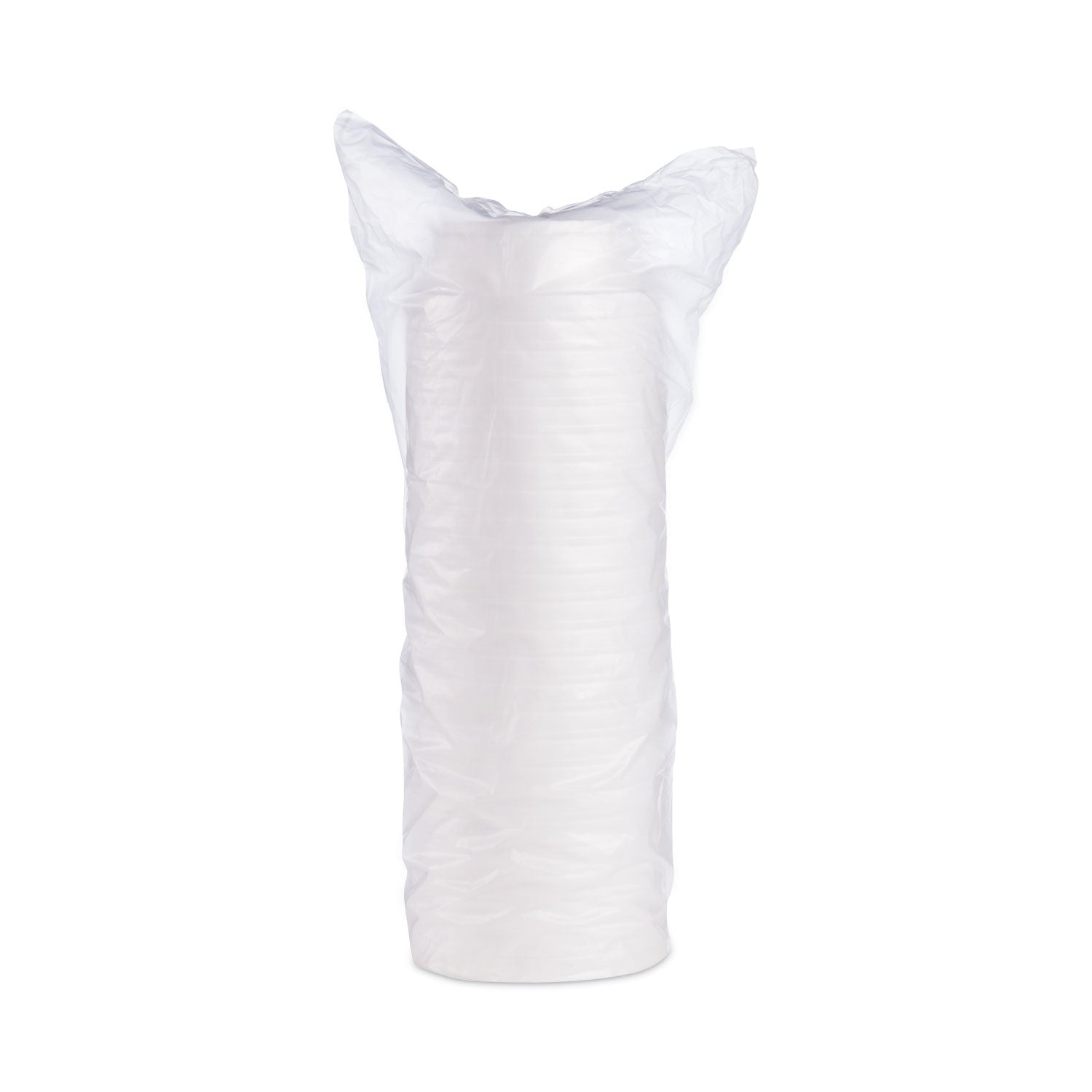 Dart® Foam Container, Squat, 8 oz, 4.63" Diameter x 1.13" h, White, 500/Carton