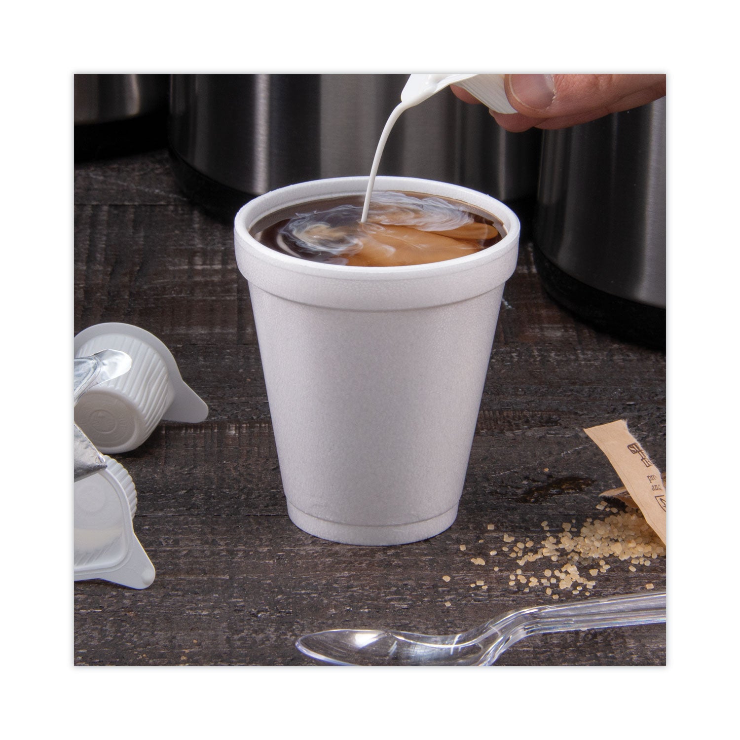 Dart® Foam Drink Cups, 8 Oz, White, 25/pack
