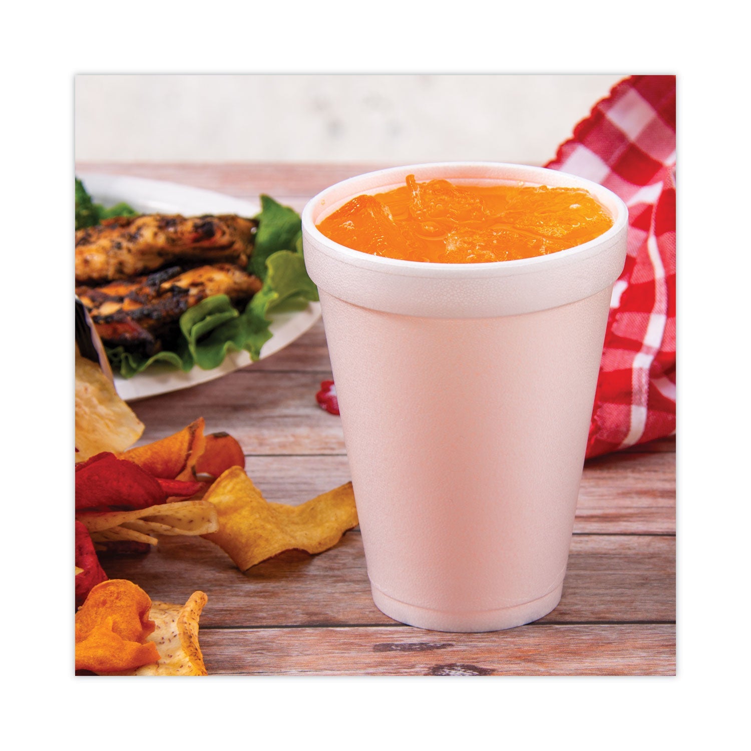 Dart® Foam Drink Cups, 12 Oz, White, 25/pack
