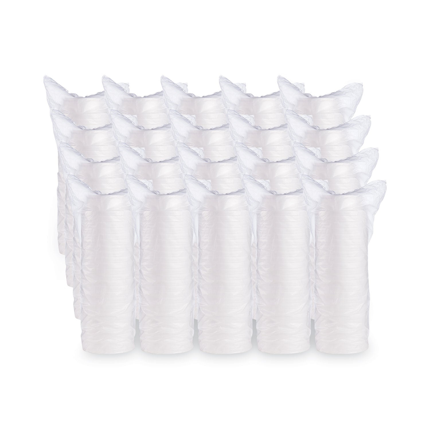 Dart® Foam Container, Squat, 8 oz, 4.63" Diameter x 1.13" h, White, 500/Carton