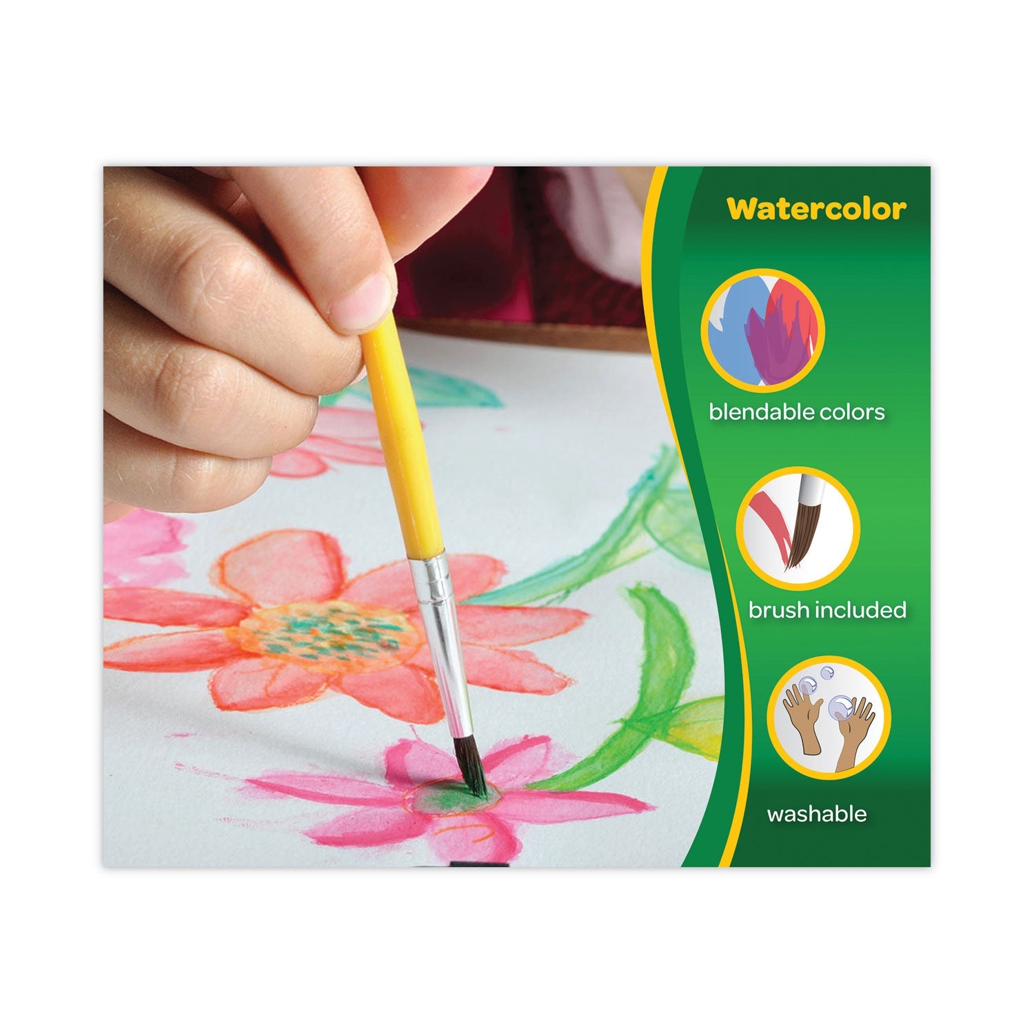 Crayola® Washable Paint, 18 Assorted Colors, Interconnected 3 Oz Cups
