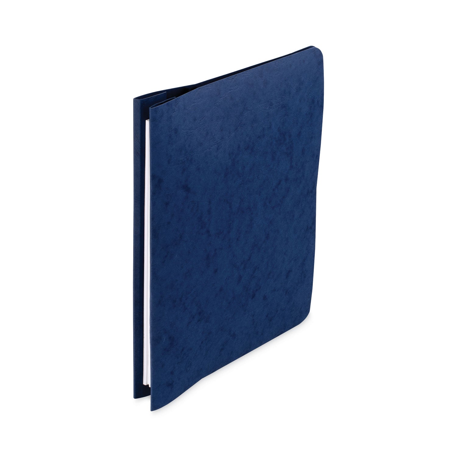 ACCO Presstex Covers With Storage Hooks, 2 Posts, 6" Capacity, 12 X 8.5, Dark Blue