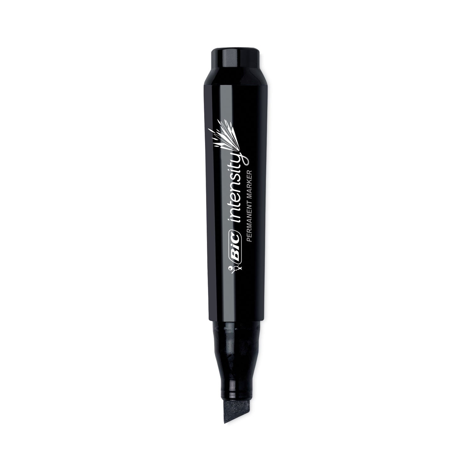 BIC® Intensity Chisel Tip Permanent Marker, Broad Chisel Tip, Tuxedo Black, Dozen
