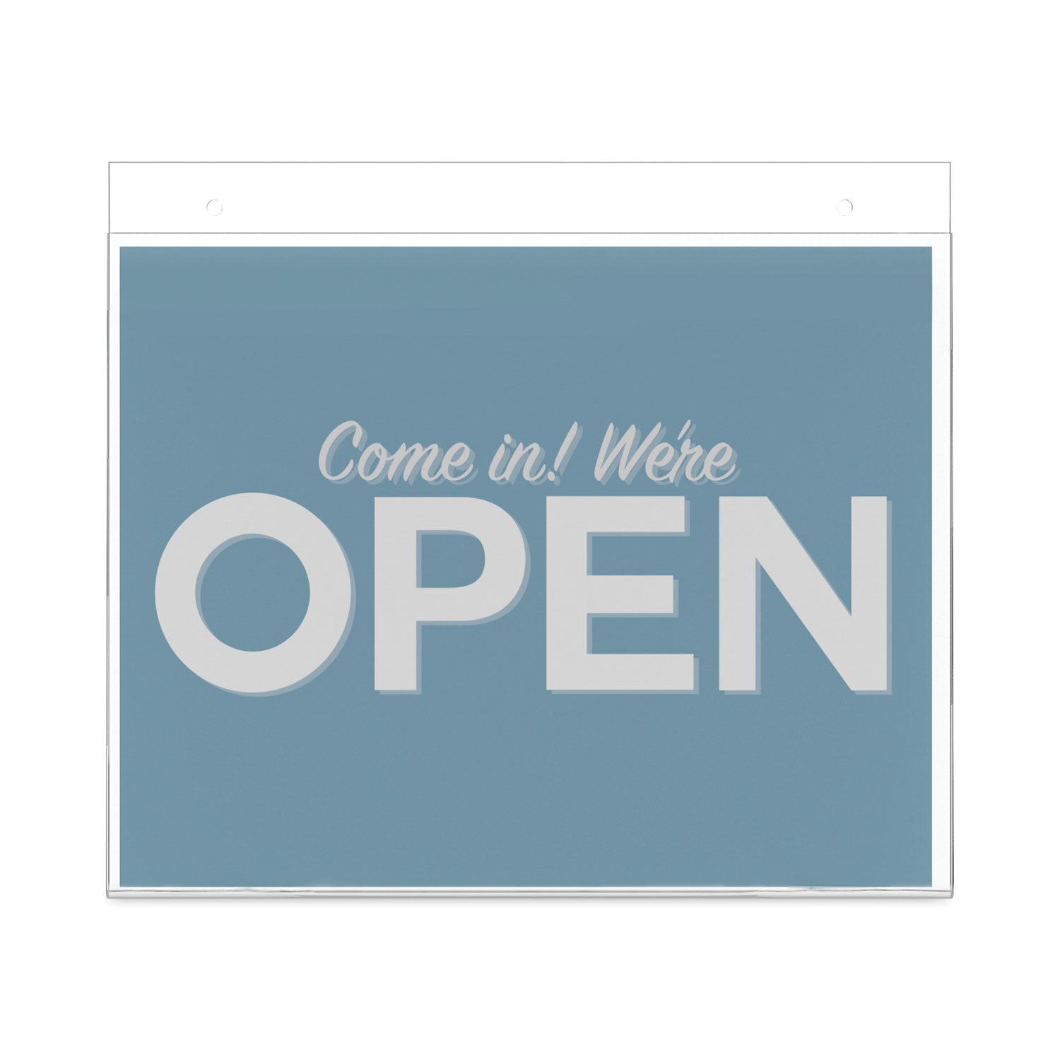 deflecto® Classic Image Wall-Mount Sign Holder, Landscape, 11 x 8.5, Clear