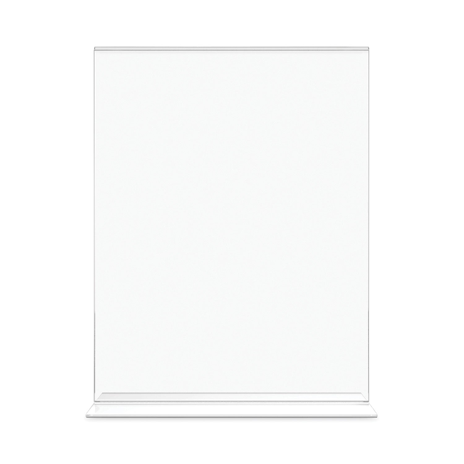 deflecto® Classic Image Double-Sided Sign Holder, 8.5 x 11 Insert, Clear