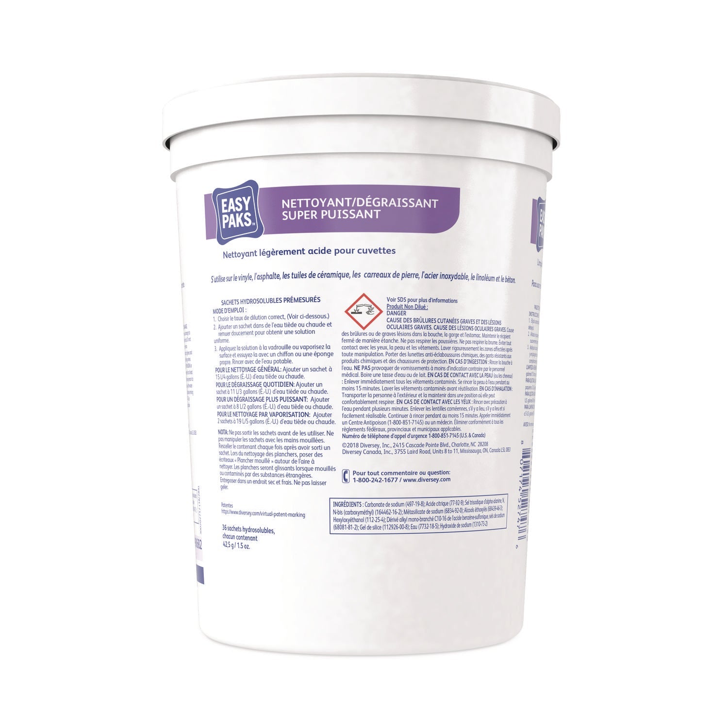 Easy Paks® Heavy-Duty Cleaner/degreaser, 1.5 Oz Packet, 36/tub, 2 Tubs/carton