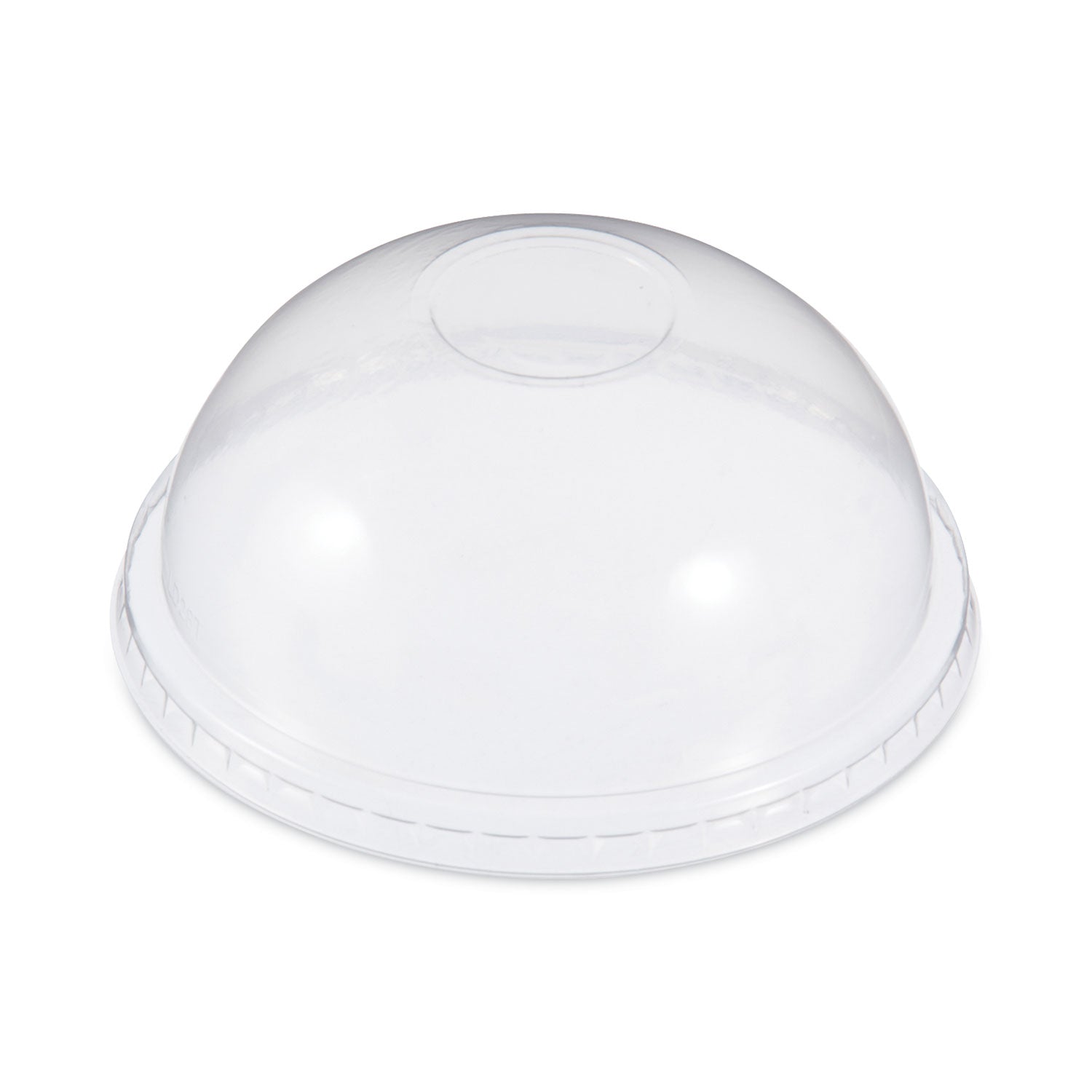 SOLO® Dome-Top Cold Cup Lids, Fits 28 oz to 32 oz Cold Cups, Plastic, Clear, 500/Carton