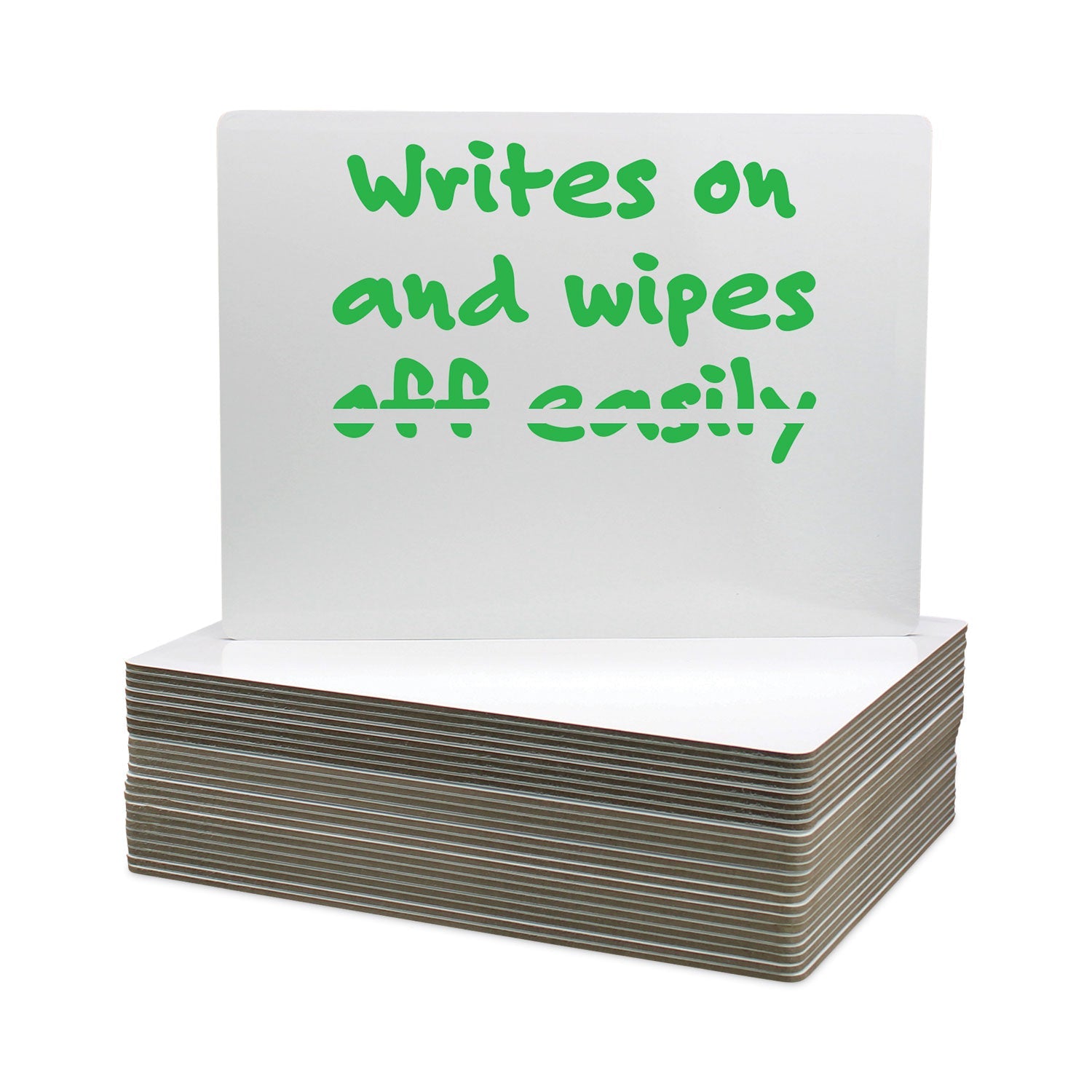 Flipside Magnetic Dry Erase Board, 12" x 9", White Surface