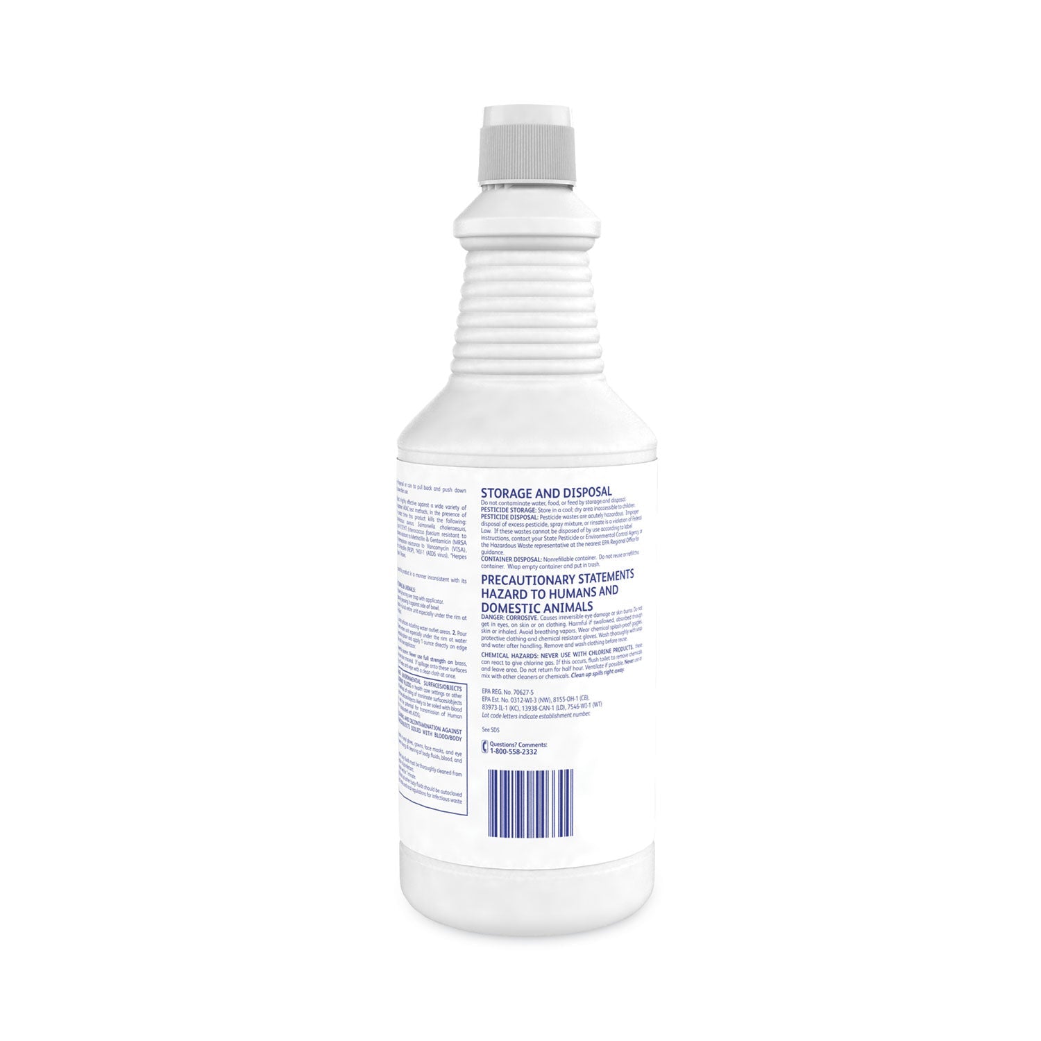 Diversey™ Crew Clinging Toilet Bowl Cleaner, Floral Scent, Liquid, 1 Qt. Bottle, 12/ct
