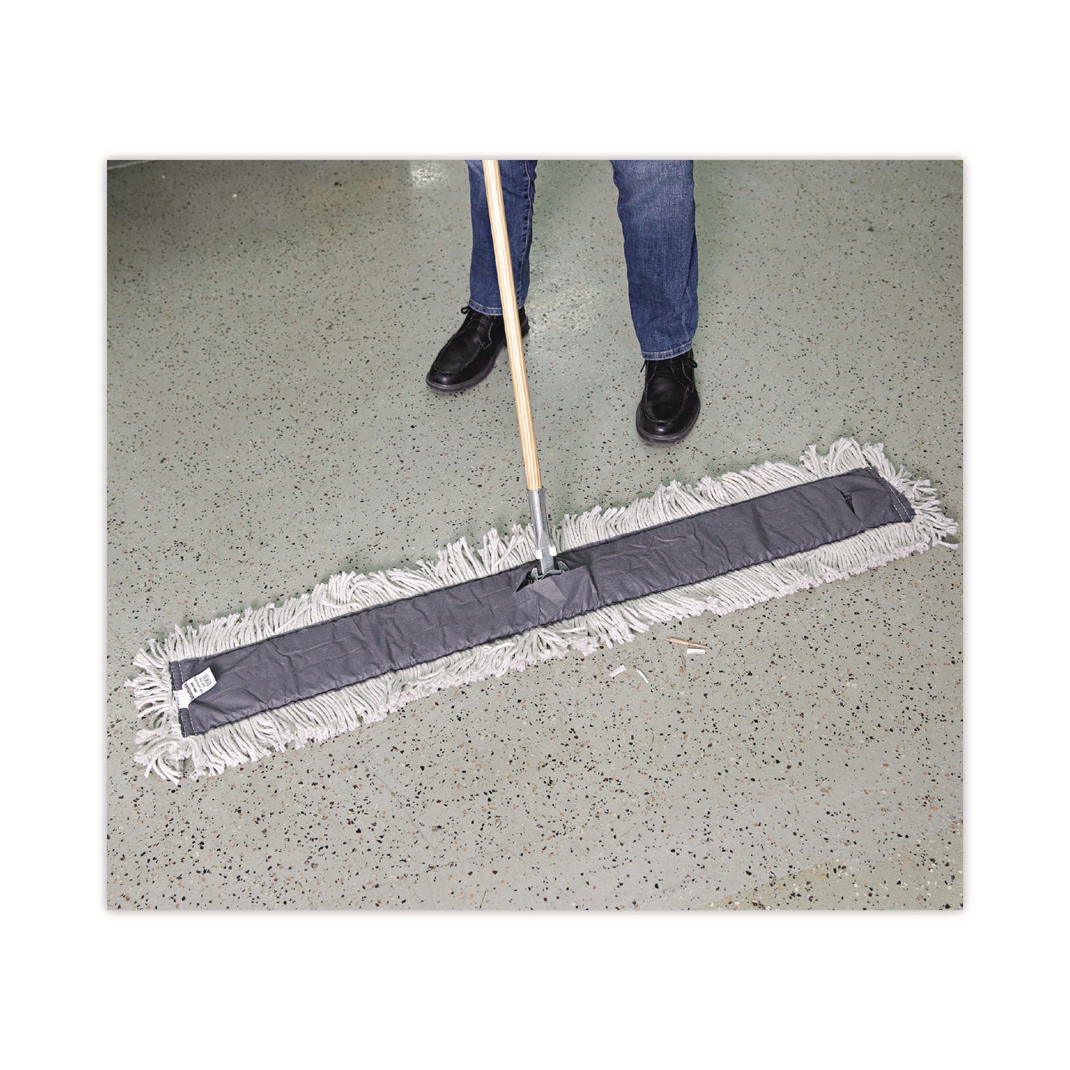 Boardwalk® Clip-On Dust Mop Frame, 48w X 5d, Zinc Plated