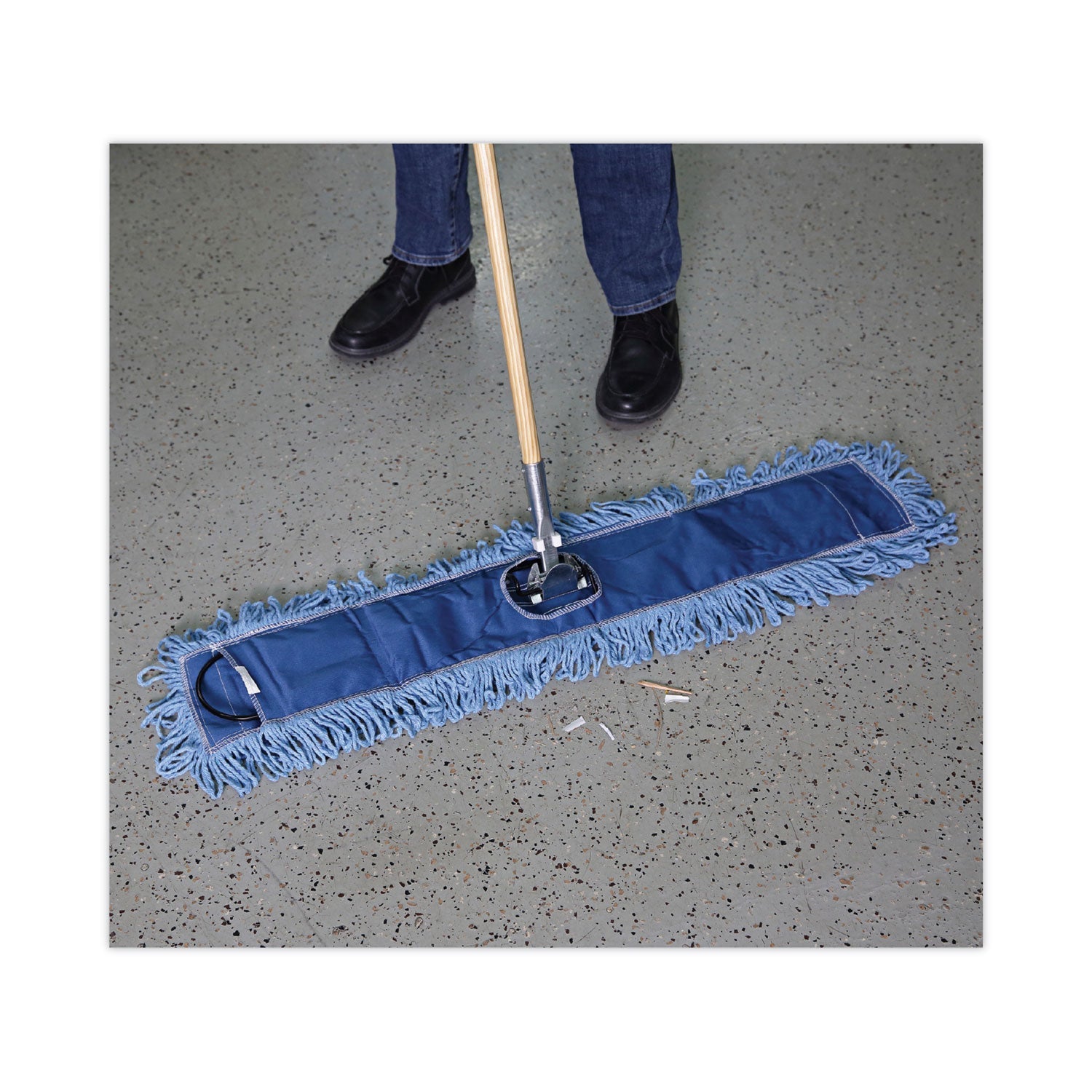 Boardwalk® Clip-On Dust Mop Frame, 36w X 5d, Zinc Plated