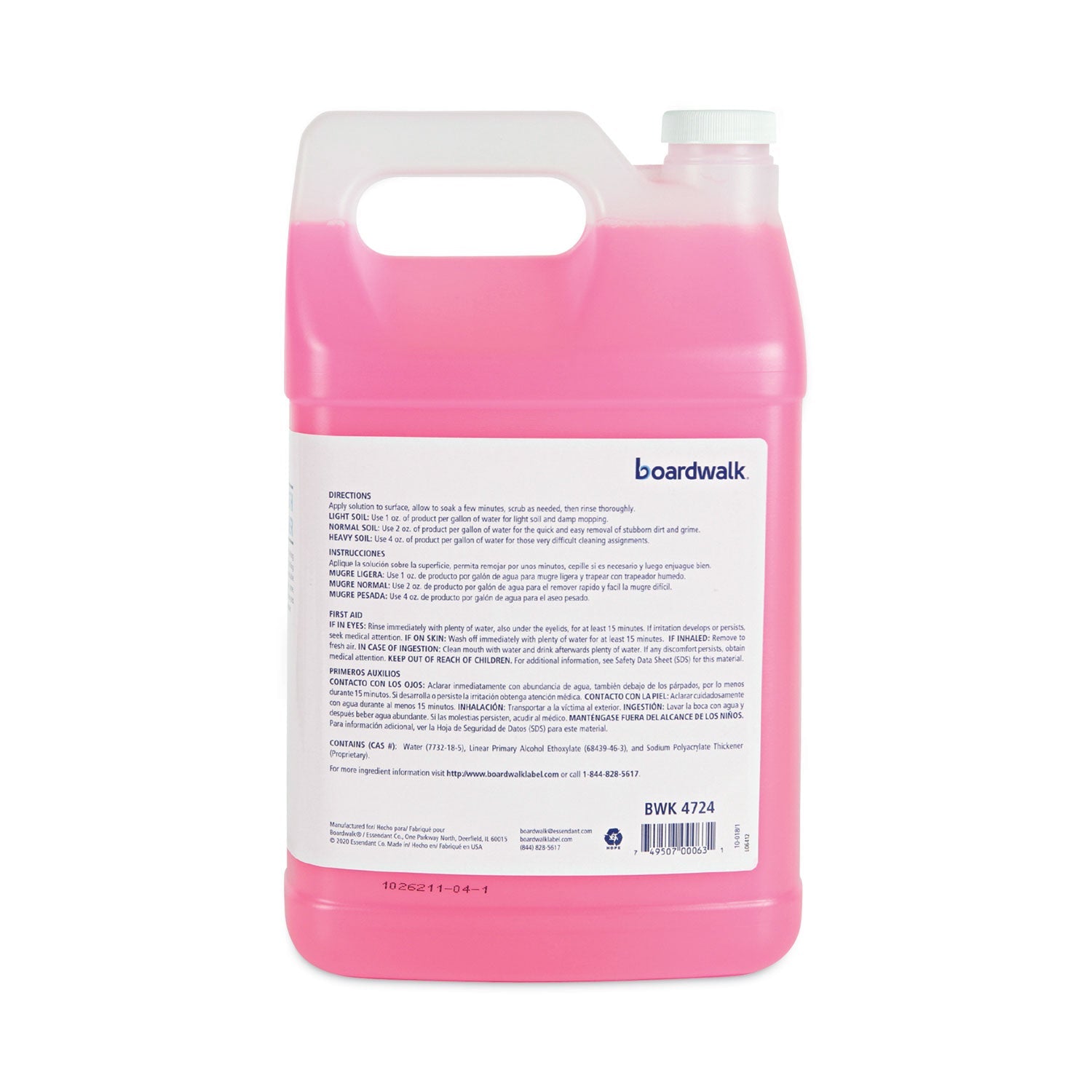 Boardwalk® Industrial Strength All-Purpose Cleaner, Lemon Scent, 1 gal Bottle