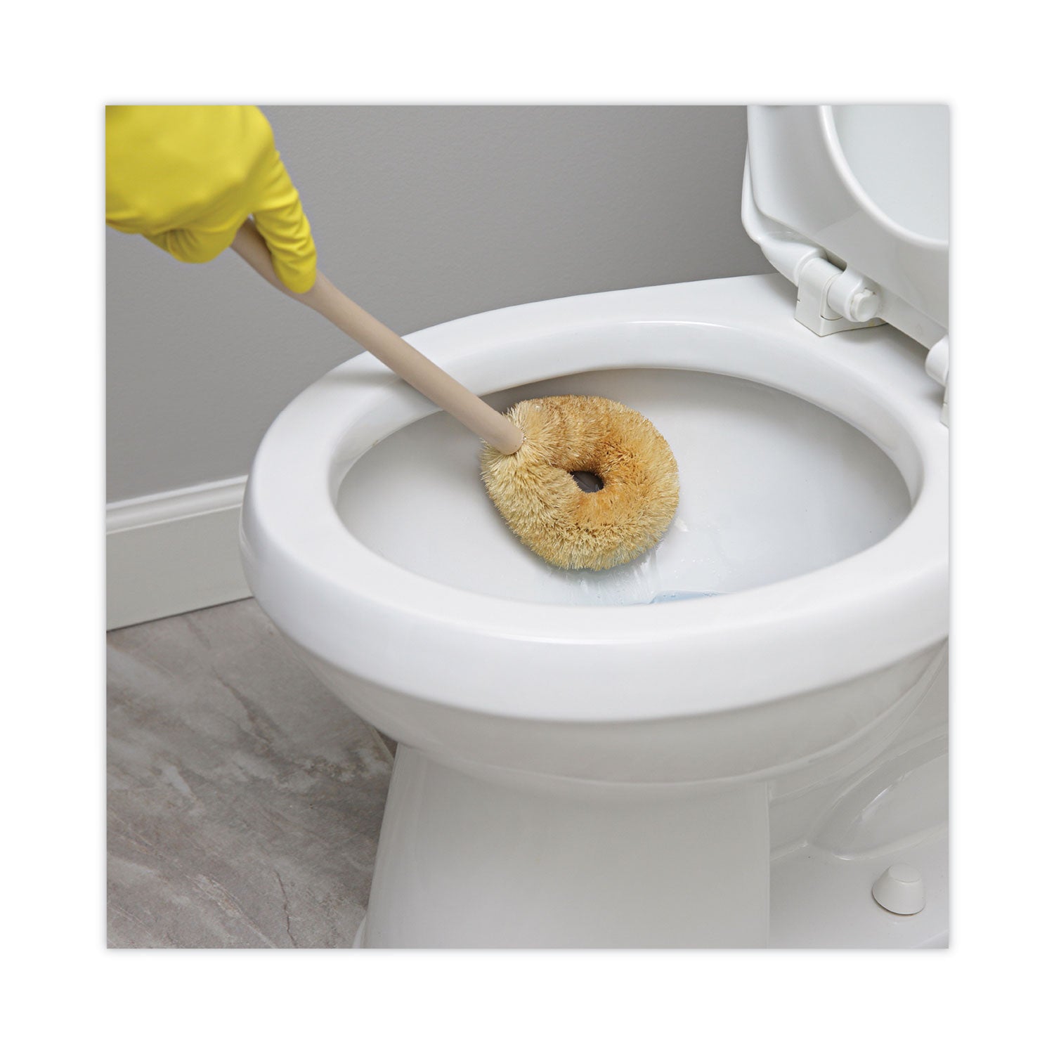 Boardwalk® Tampico Toilet Bowl Brush, 19" Overall Length, Beige