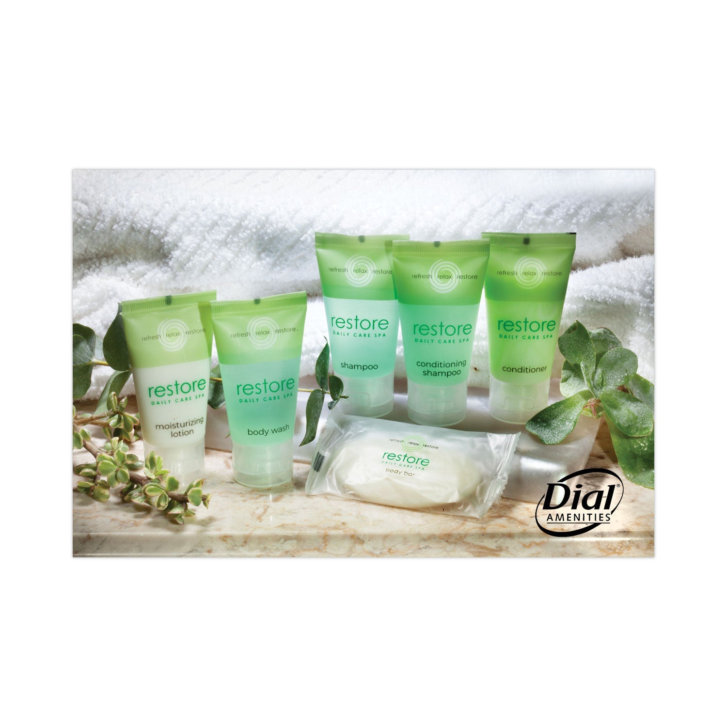 Dial® Amenities Restore Conditioning Shampoo, Clean Scent, 1 oz, 288/Carton
