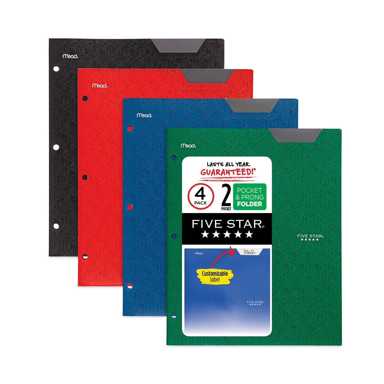 Two-Pocket Plastic Folder | Five Star®, 4-Pack