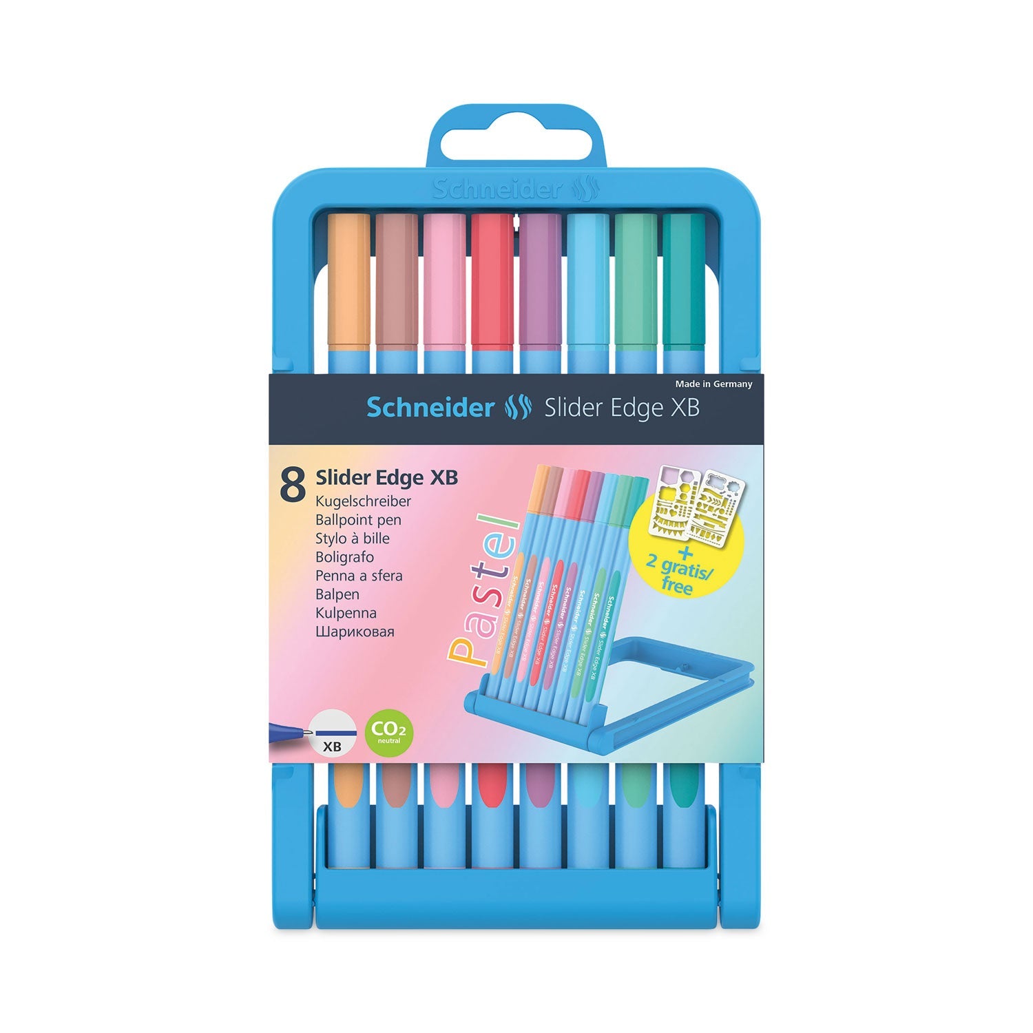 Slider Edge XB Ballpoint Pen Set | 8-Color Pack