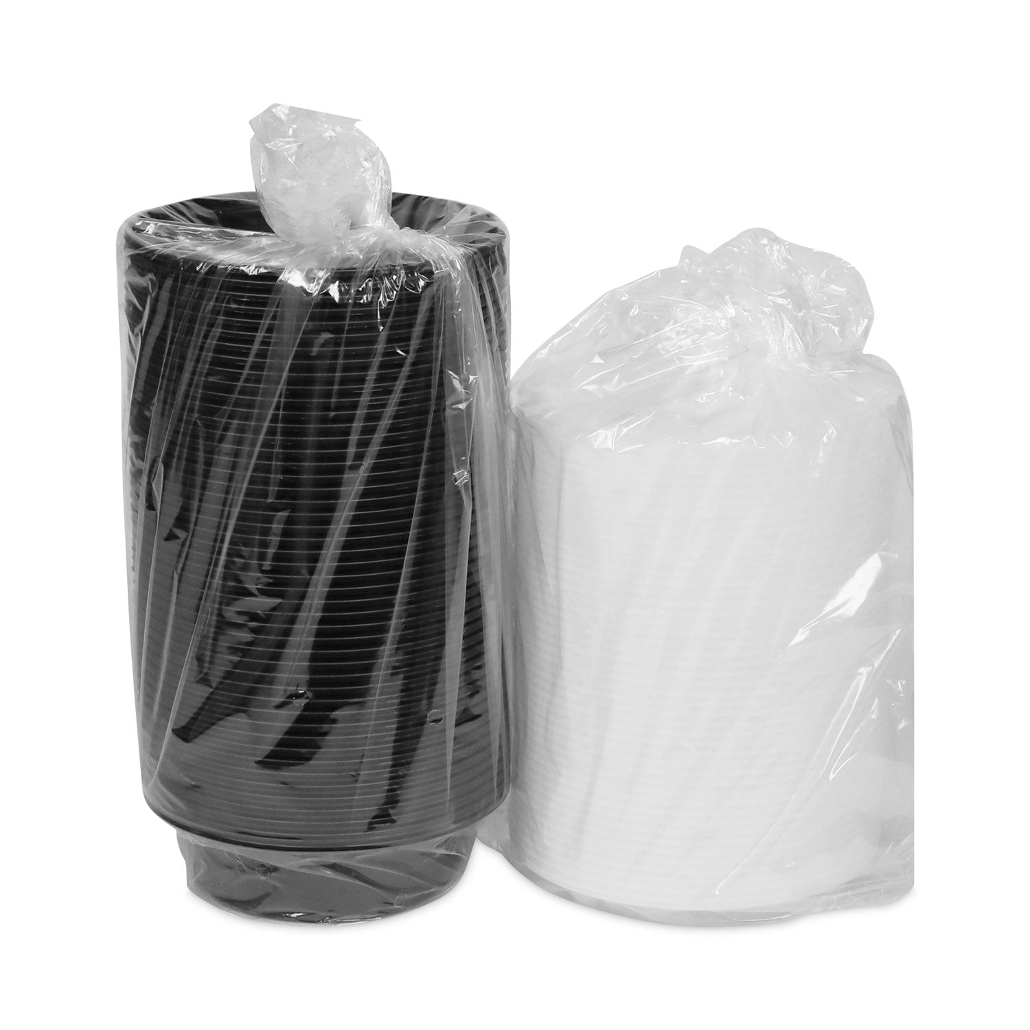 Pactiv Evergreen Newspring VERSAtainer Microwavable Containers, 16 oz, 6" Diameter, Black/Clear, Plastic, 150/Carton - Bloom Skins