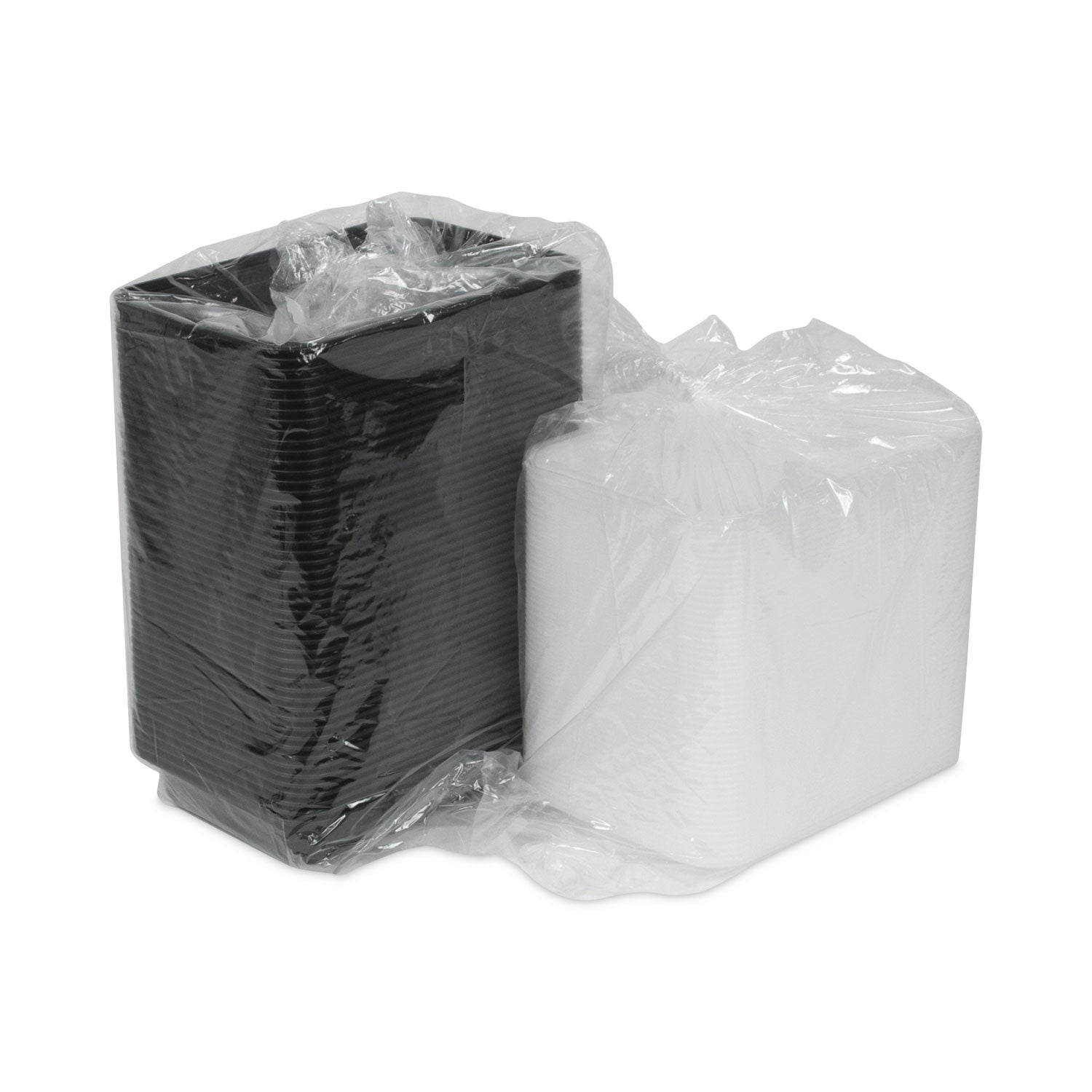 Pactiv Evergreen Newspring VERSAtainer Microwavable Containers, 28 oz, 8.8 x 6 x 2, Black Base/Clear Lid, Plastic, 150/Carton - Bloom Skins