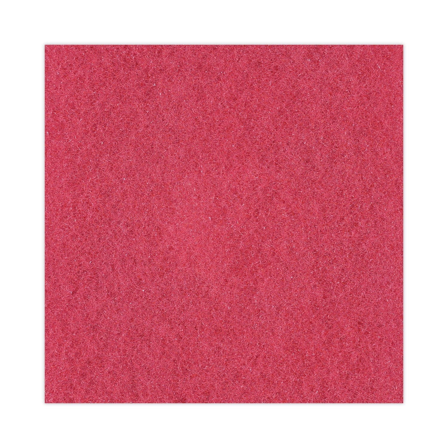 Boardwalk® Buffing Floor Pads, 21" Diameter, Red, 5/carton