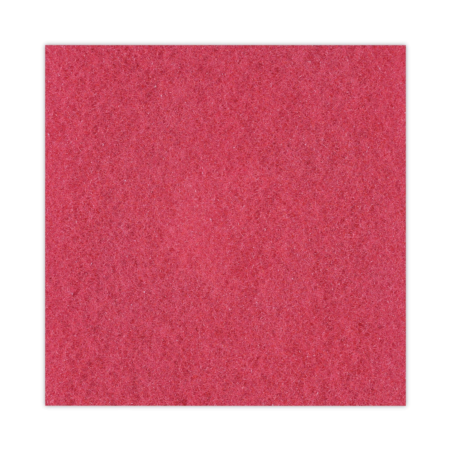 Boardwalk® Buffing Floor Pads, 17" Diameter, Red, 5/carton