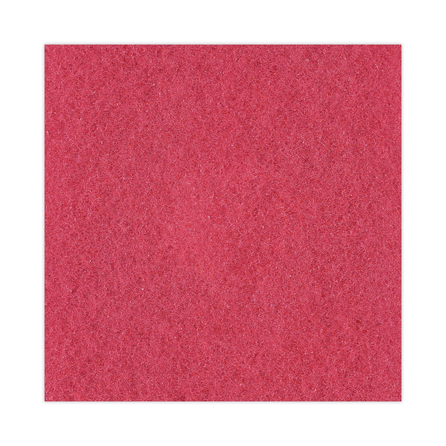 Boardwalk® Buffing Floor Pads, 15" Diameter, Red, 5/carton