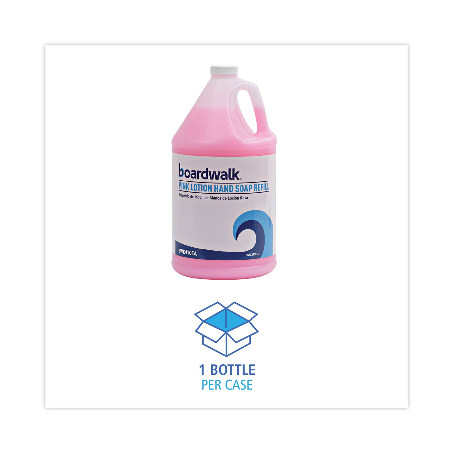 Boardwalk® Mild Cleansing Pink Lotion Hand Soap Refill, Cherry Scent, 1 gal Bottle