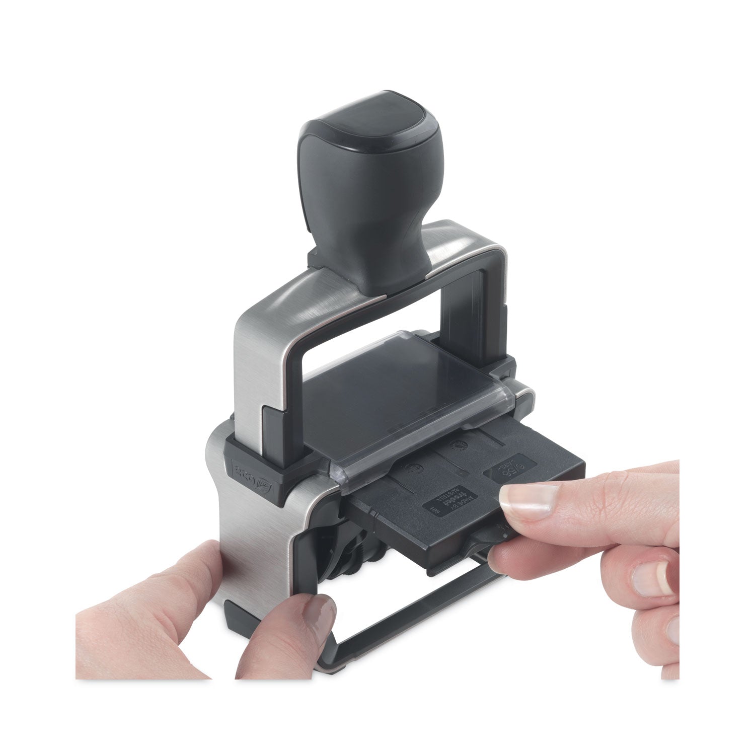 Trodat® Professional Self-Inking Numberer, Six Bands/Digits, Type Size: 1 1/2, Black