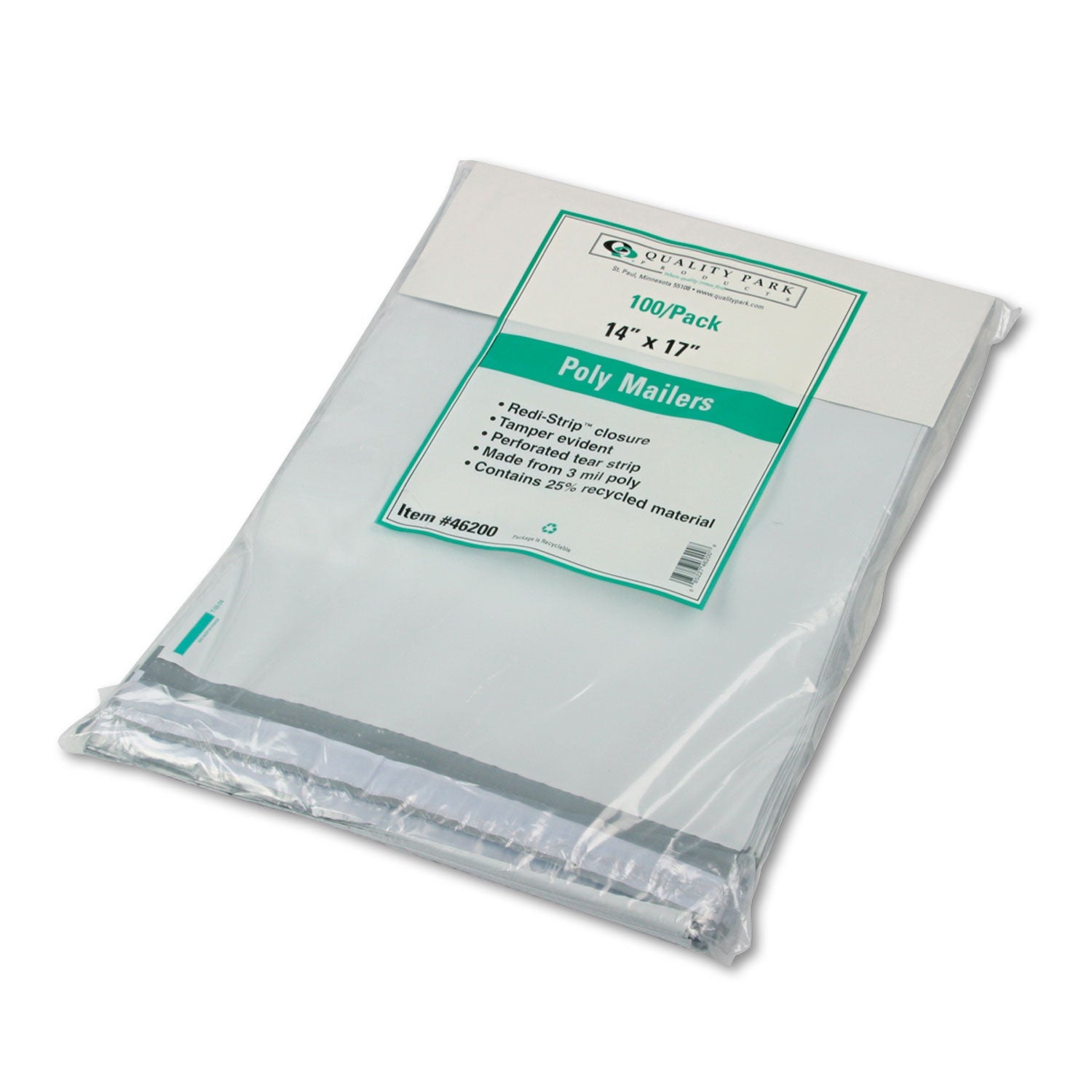 Quality Park Redi-Strip Poly Mailer | #5.5 White