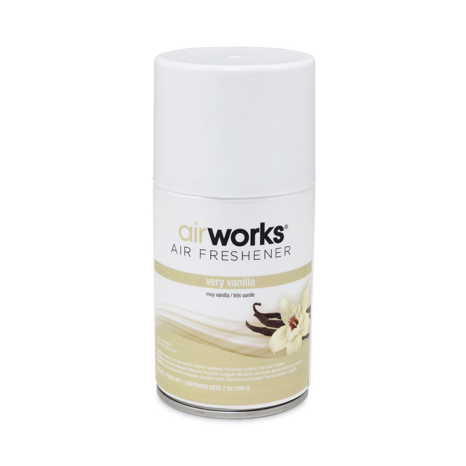 HOSPECO® AirWorks Metered Aerosol Spray, Very Vanilla, 7 oz, 12/Carton