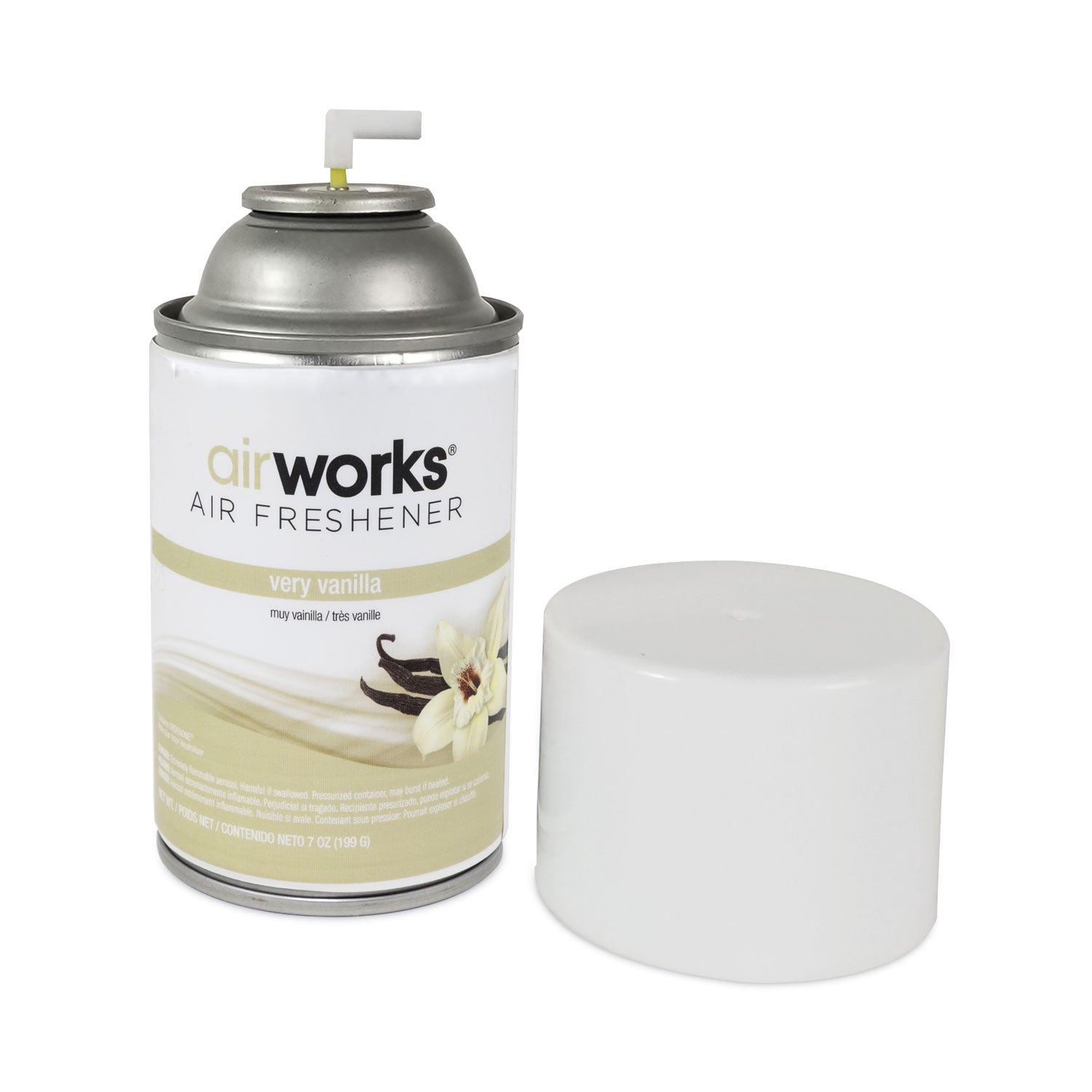 HOSPECO® AirWorks Metered Aerosol Spray, Very Vanilla, 7 oz, 12/Carton