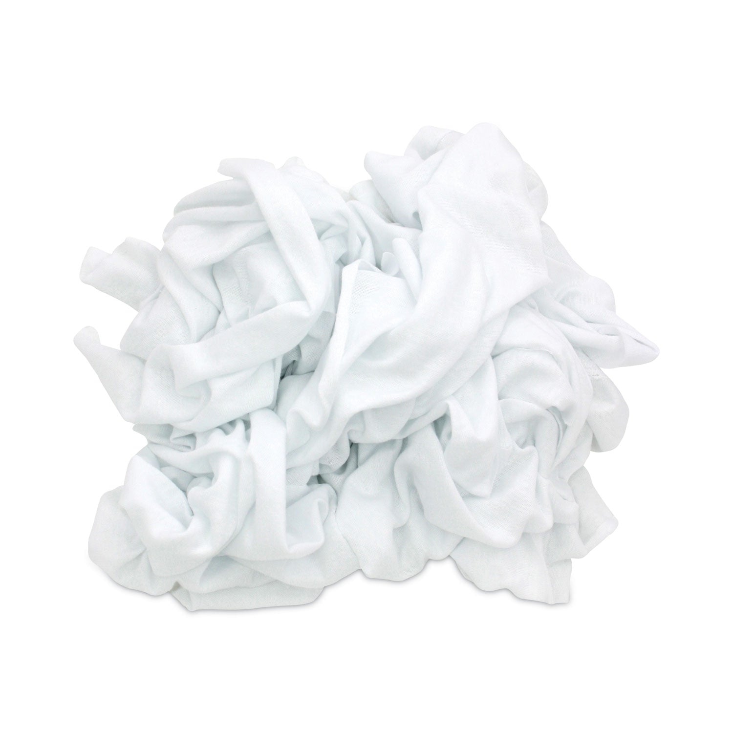 HOSPECO® Reclaimed White Knit Rags, 10 lb/Carton