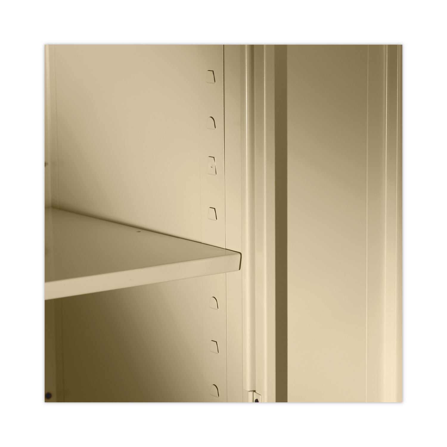 Alera® Assembled 72" High Heavy-Duty Welded Storage Cabinet, Four Adjustable Shelves, 36w X 18d, Putty