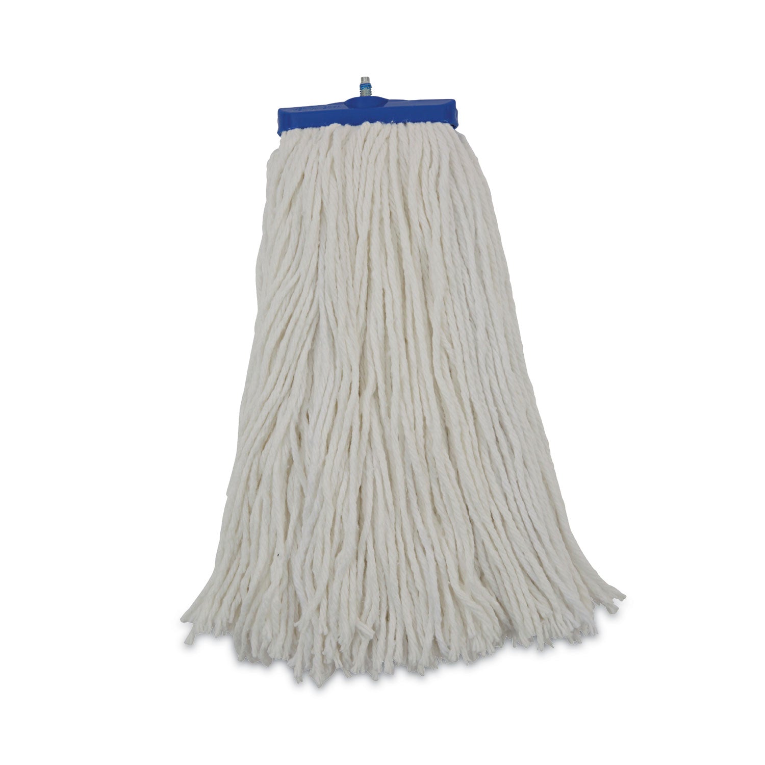 Boardwalk® Cut-End Lie-Flat Mop Head, Rayon, 16oz, White, 12/carton