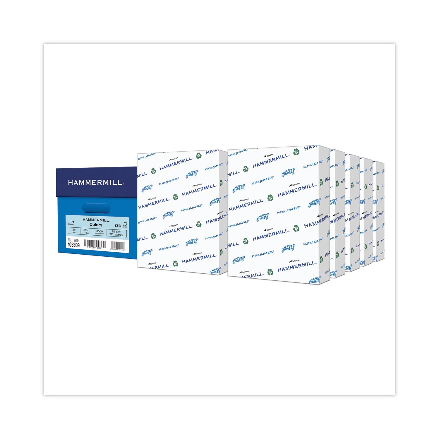 Hammermill Colors Print Paper | Blue, 10 Reams