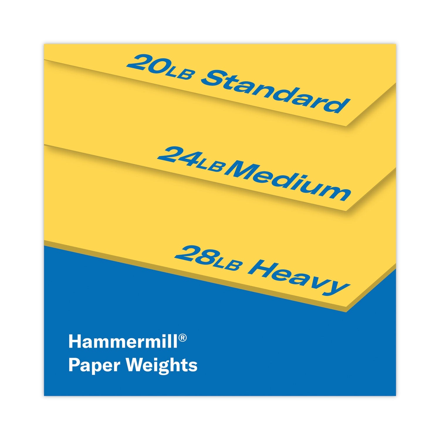 Hammermill® Colors Print Paper, 20 lb Bond Weight, 8.5 x 11, Goldenrod, 500/Ream