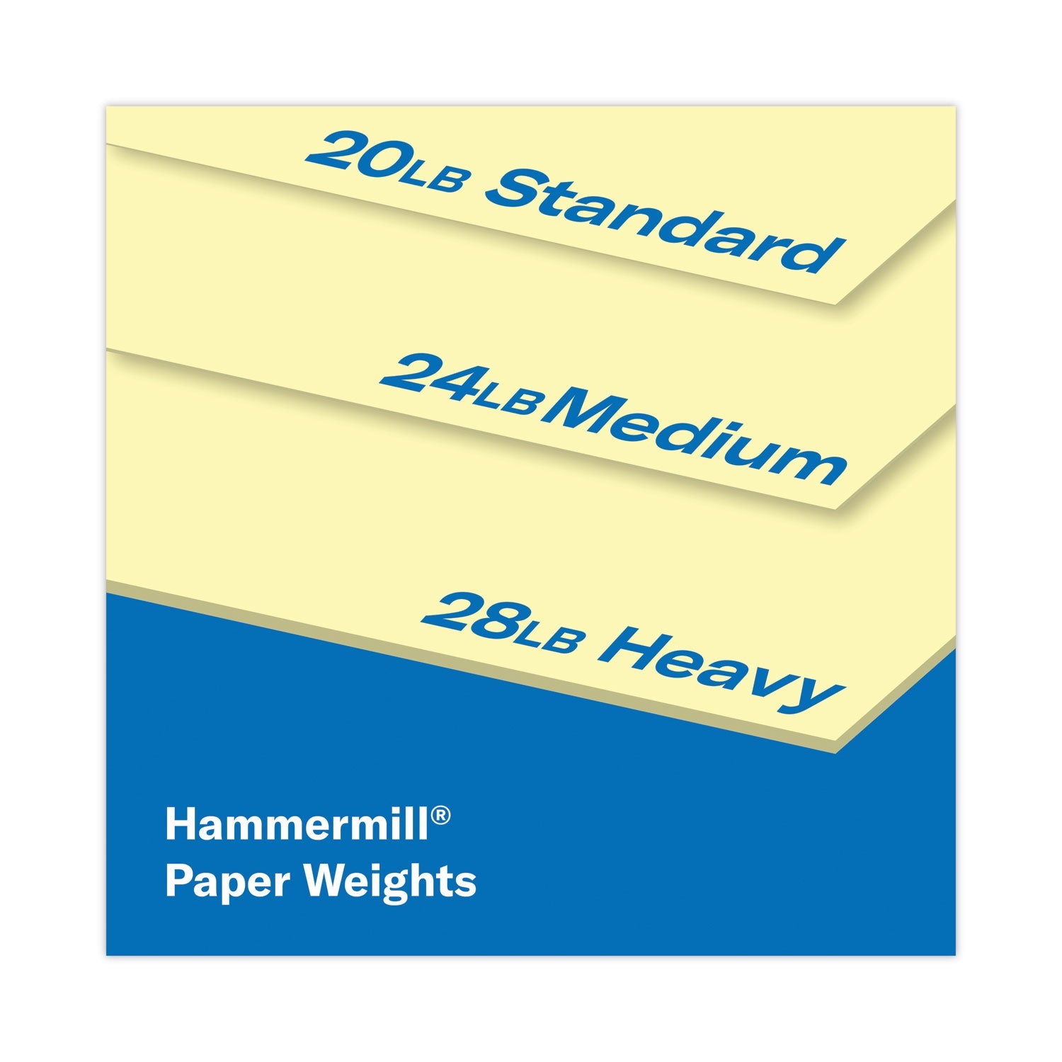 Hammermill® Colors Print Paper, 20 lb Bond Weight, 8.5 x 11, Canary, 500/Ream