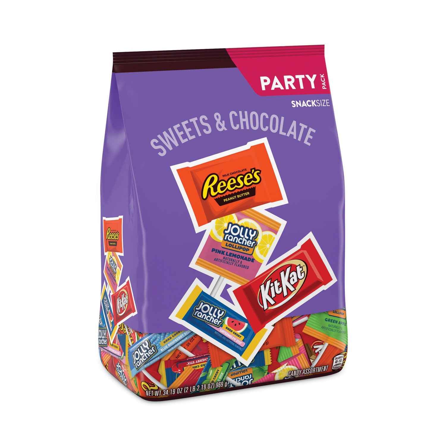 Hershey®'s Snack-Size Sweets and Chocolate Assortment Party Pack, 34.19 oz Bag
