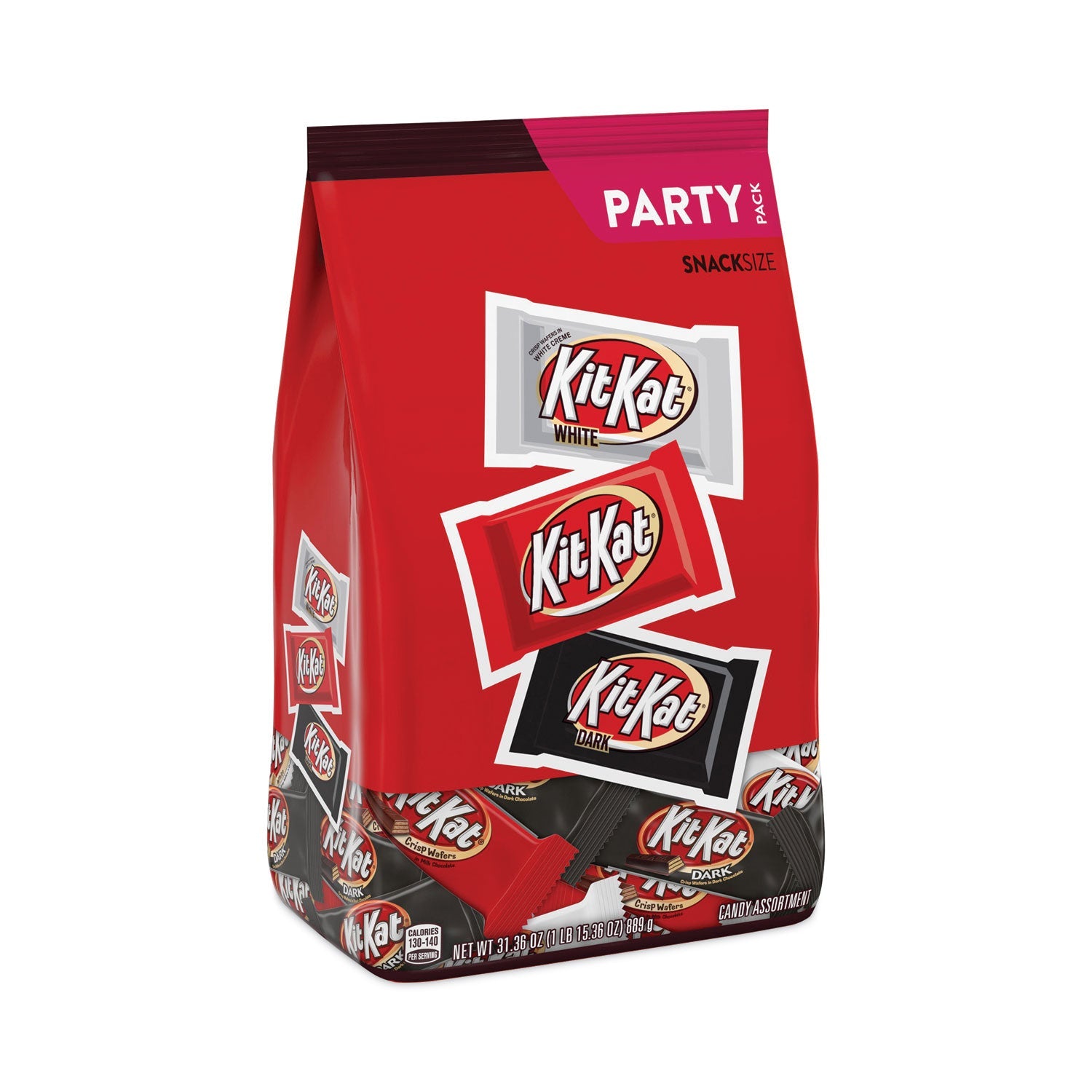 Kit Kat® Assorted Snack Size Candy Bars Party Bag, Assorted Flavors, 31 oz Bag