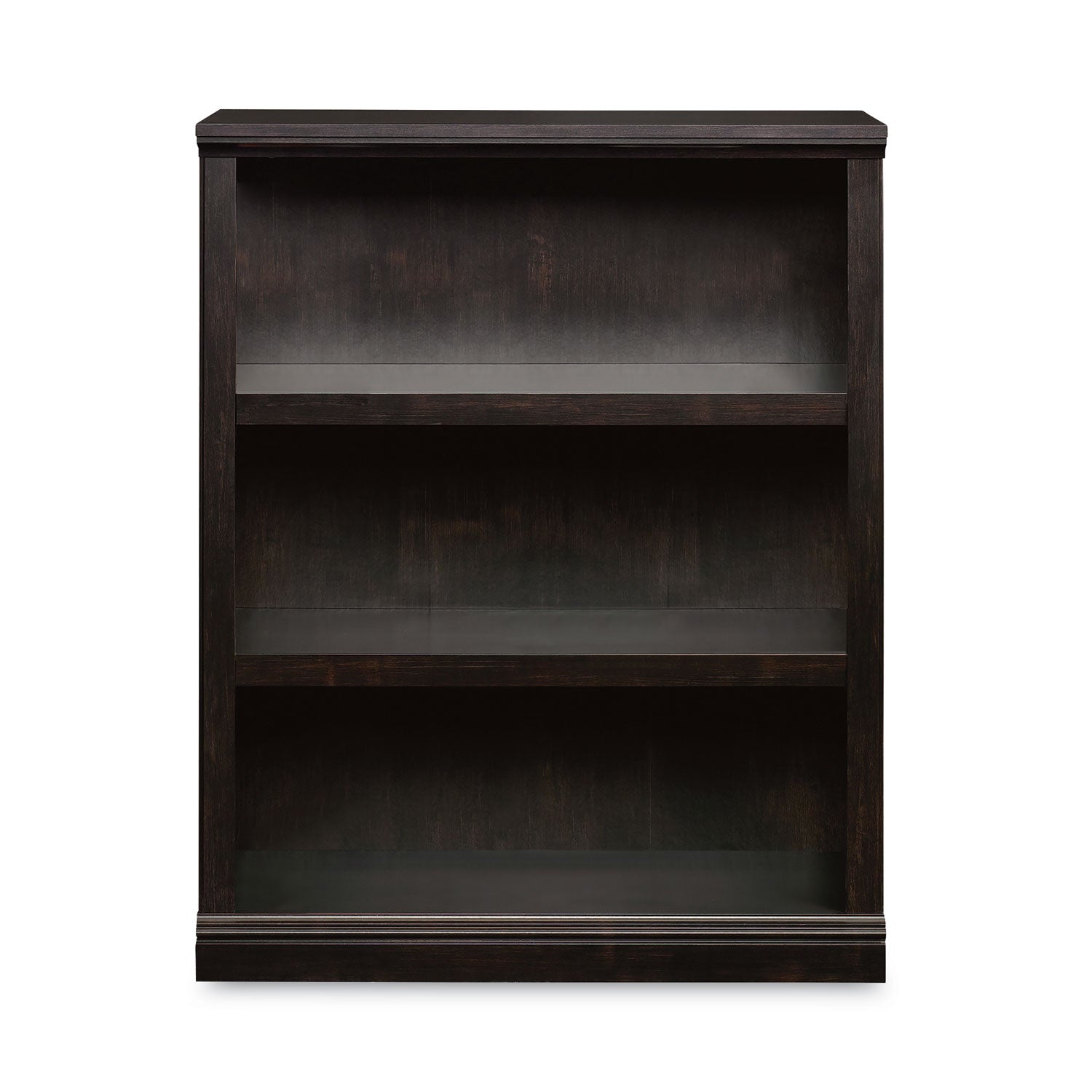 Sauder® Select Collection Bookcase, Three-Shelf, 35.37w x 13.22d x 69.76h, Estate Black - Bloom Skins