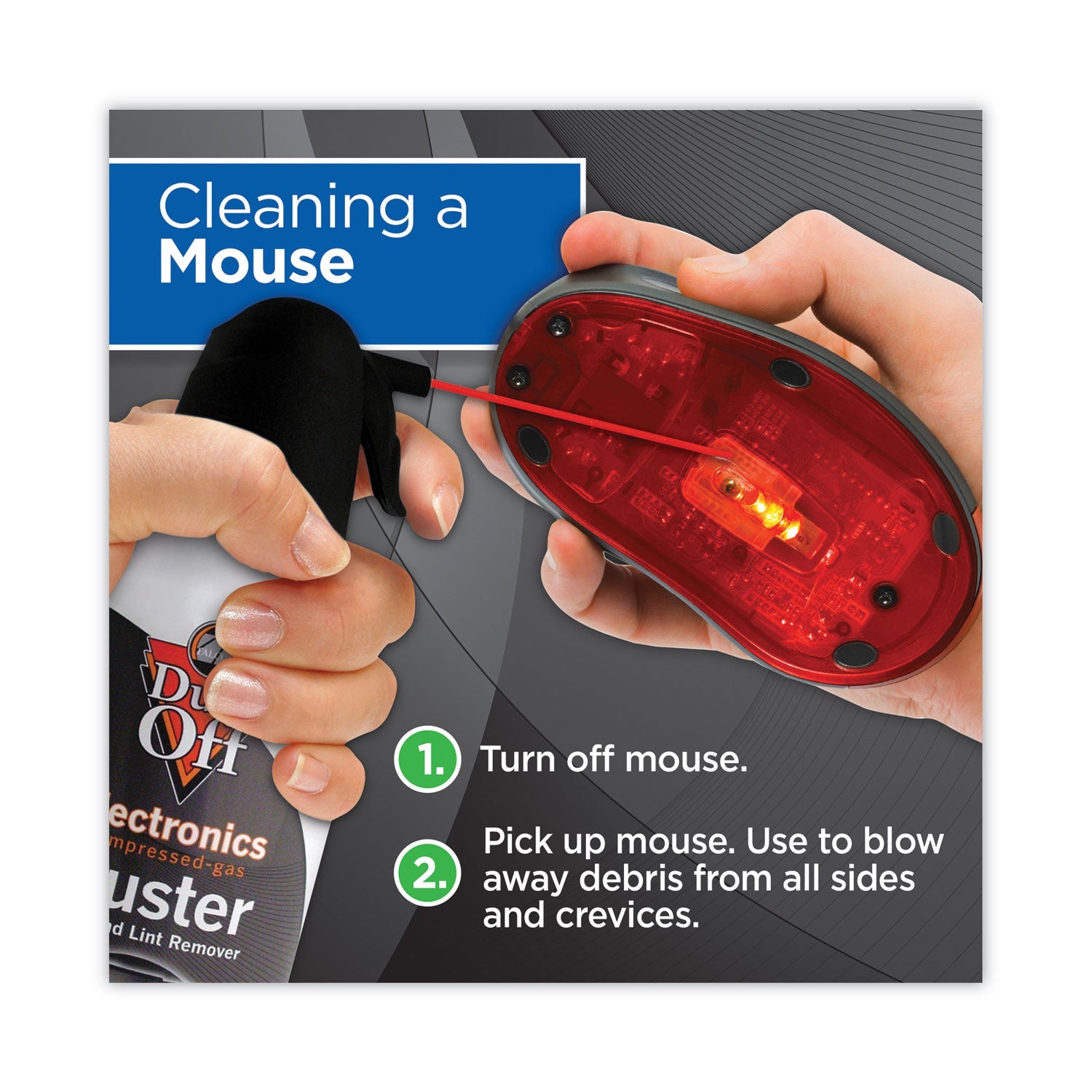 Dust-Off® Disposable Compressed Air Duster, 10 Oz Can, 2/pack