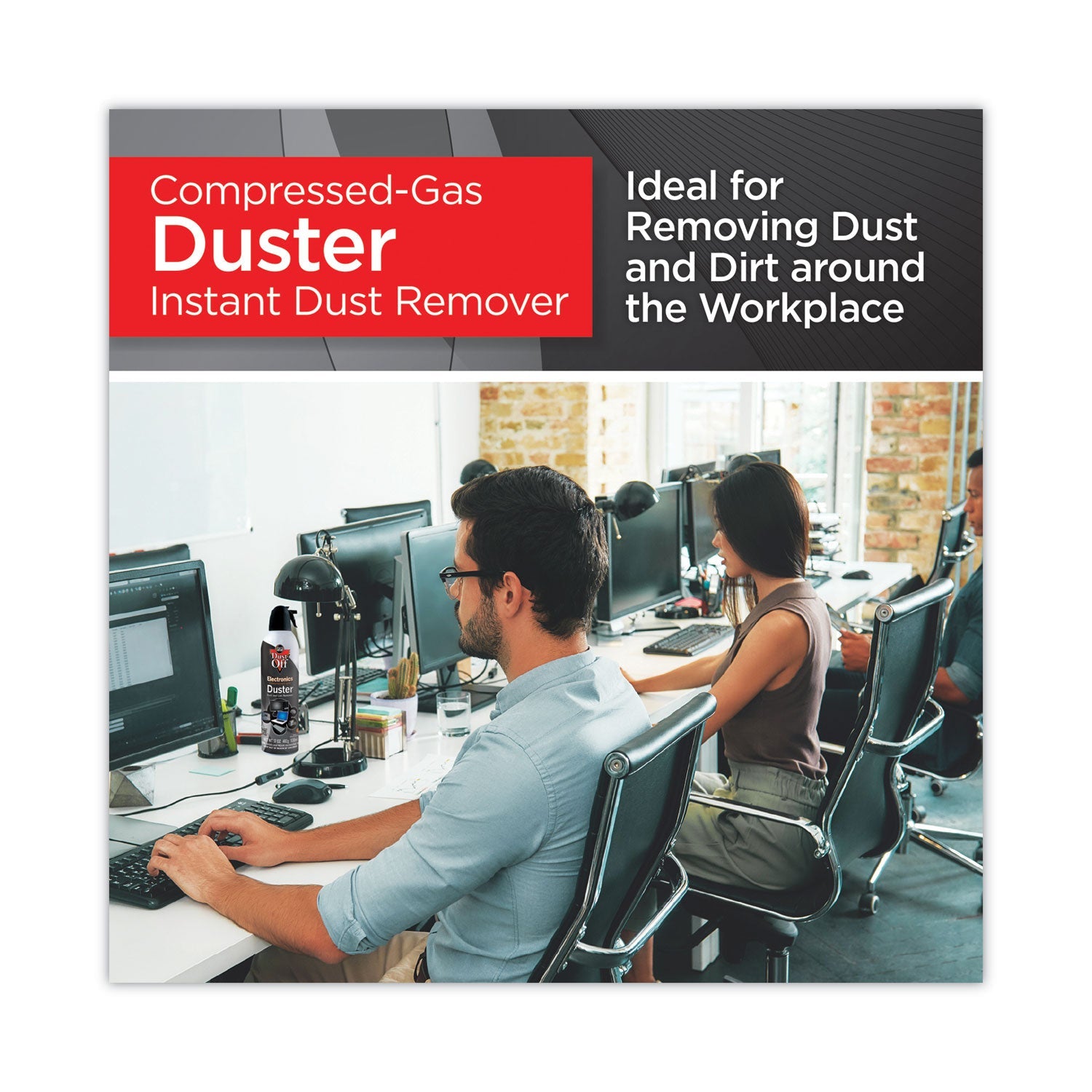 Dust-Off® Disposable Compressed Air Duster, 17 Oz Can, 2/pack