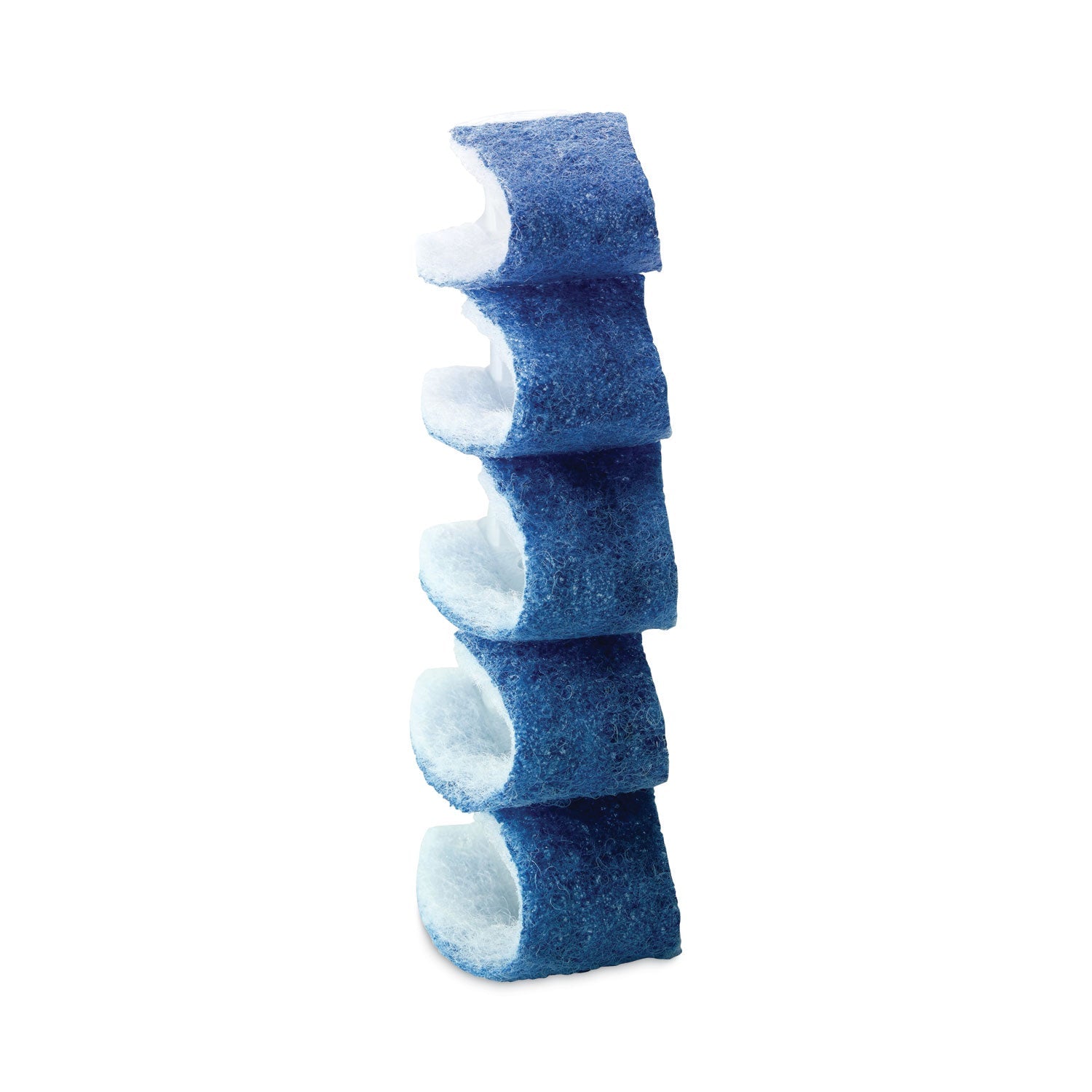 Scotch-Brite® Disposable Toilet Scrubber Refill, Blue/white, 10/pack
