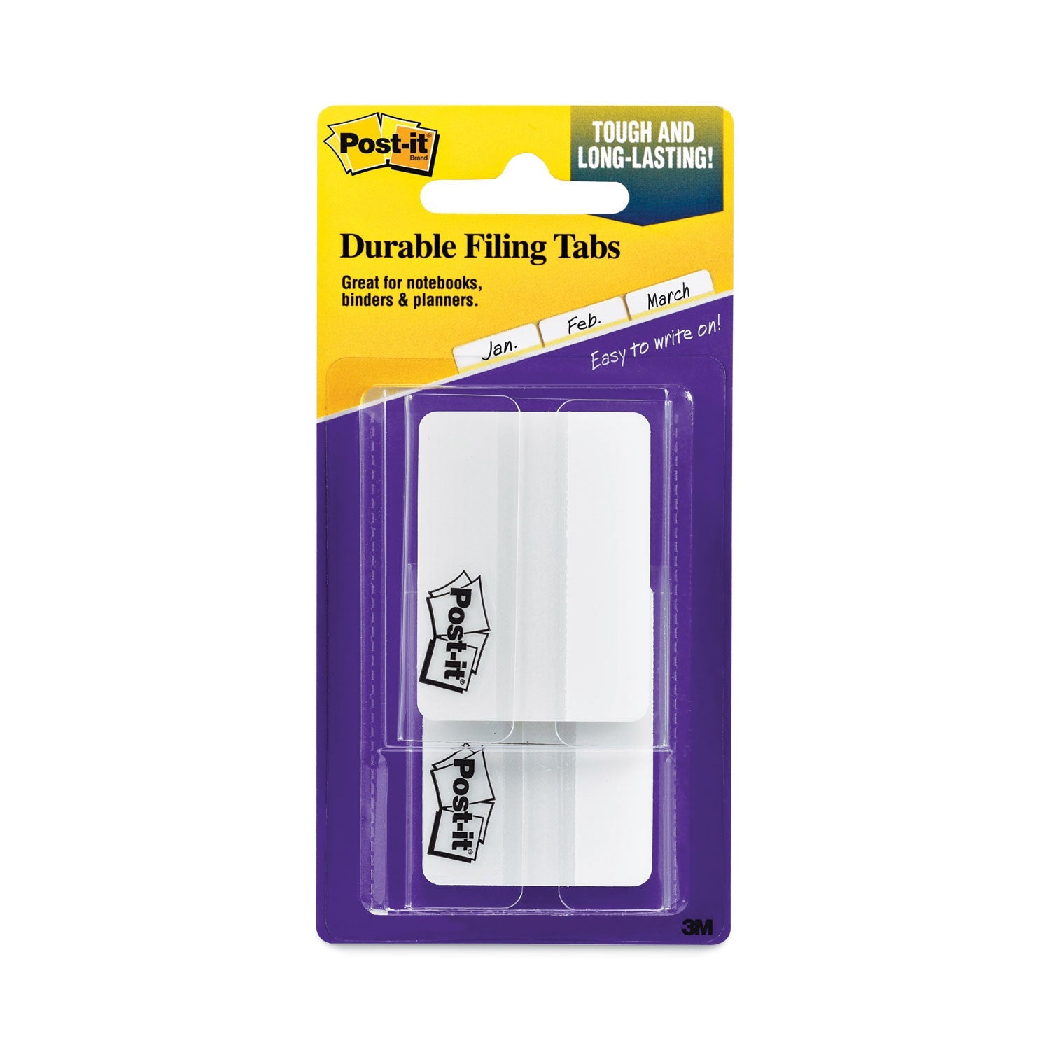 Lined Tabs for Organizing | 2-Inch White