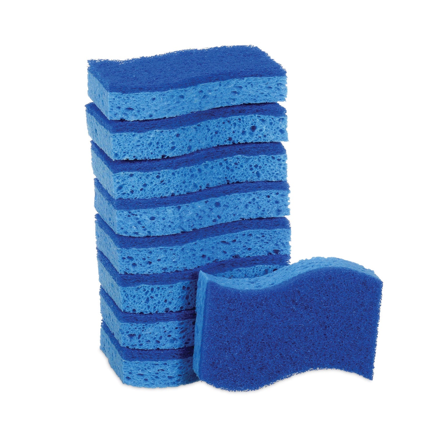 Scotch-Brite® Non-Scratch Multi-Purpose Scrub Sponge, 4.4 X 2.6, 0.8" Thick, Blue, 9/pack