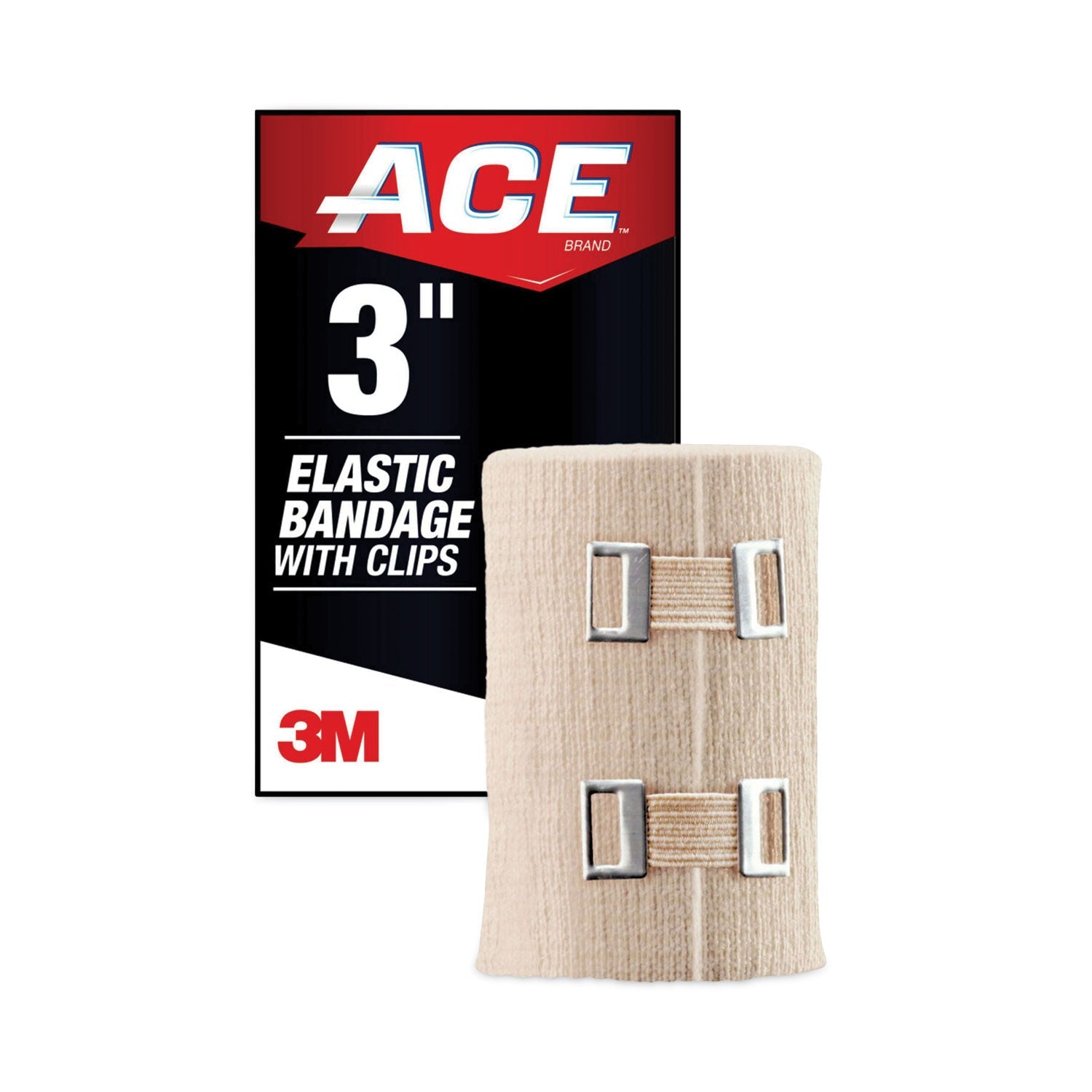 ACE Elastic Bandage with E-Z Clips | 3 Inch