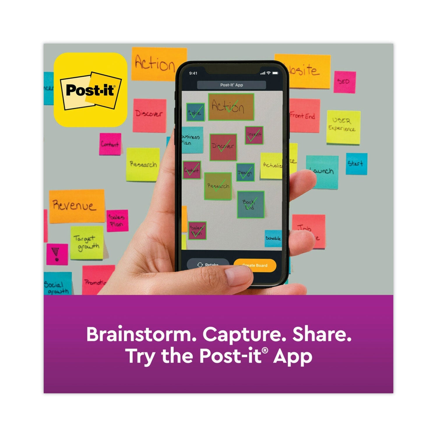 Post-it® Pop-up Notes Super Sticky Pop-up Note Dispenser/Value Pack, For 4 x 4 Pads, Black/Clear, Includes (3) Canary Yellow Super Sticky Pop-up Pad